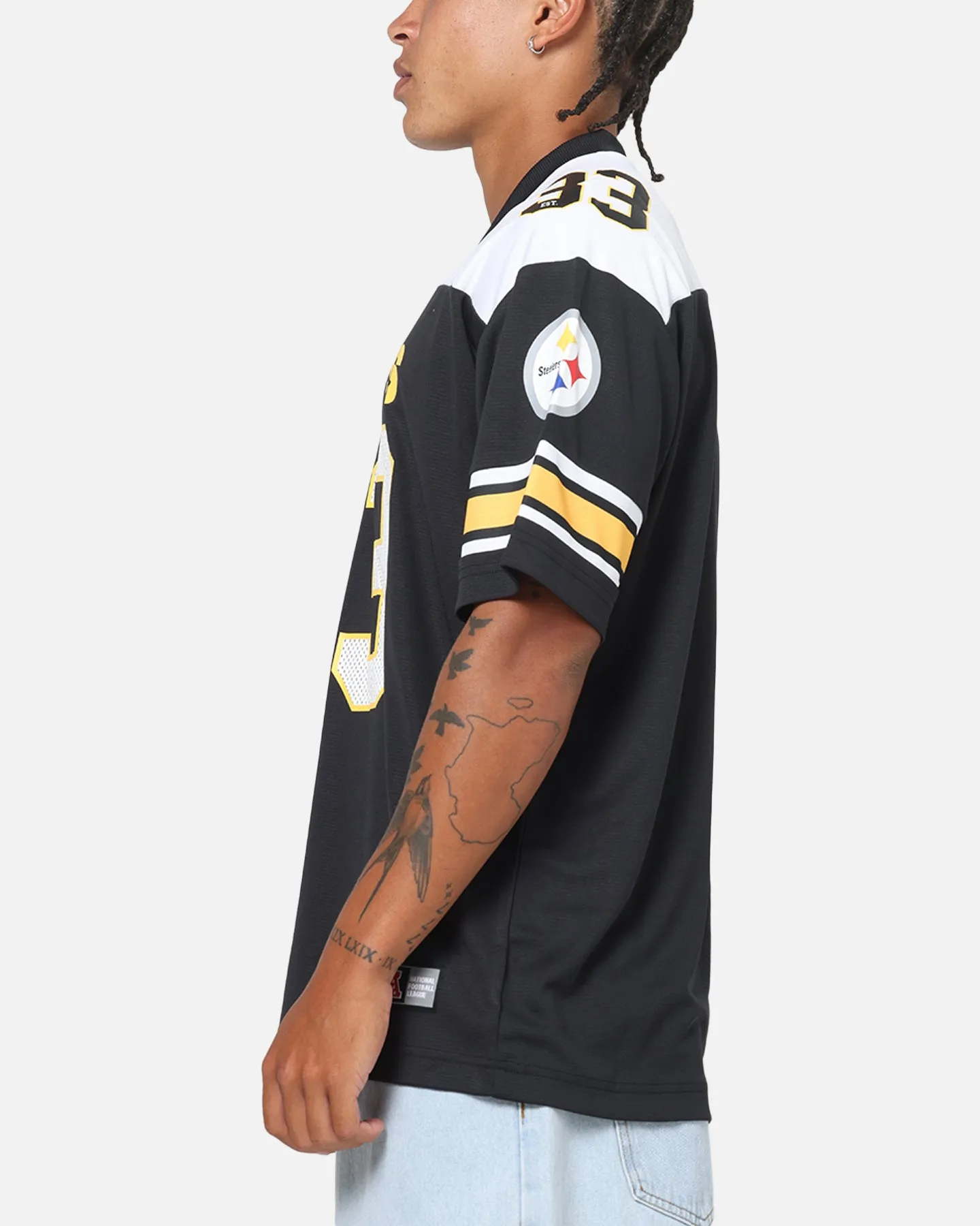 Majestic Athletic Pittsburgh Steelers Glenver Mesh Oversized T-Shirt Black sold by Culture Kings product image thumbnail 5