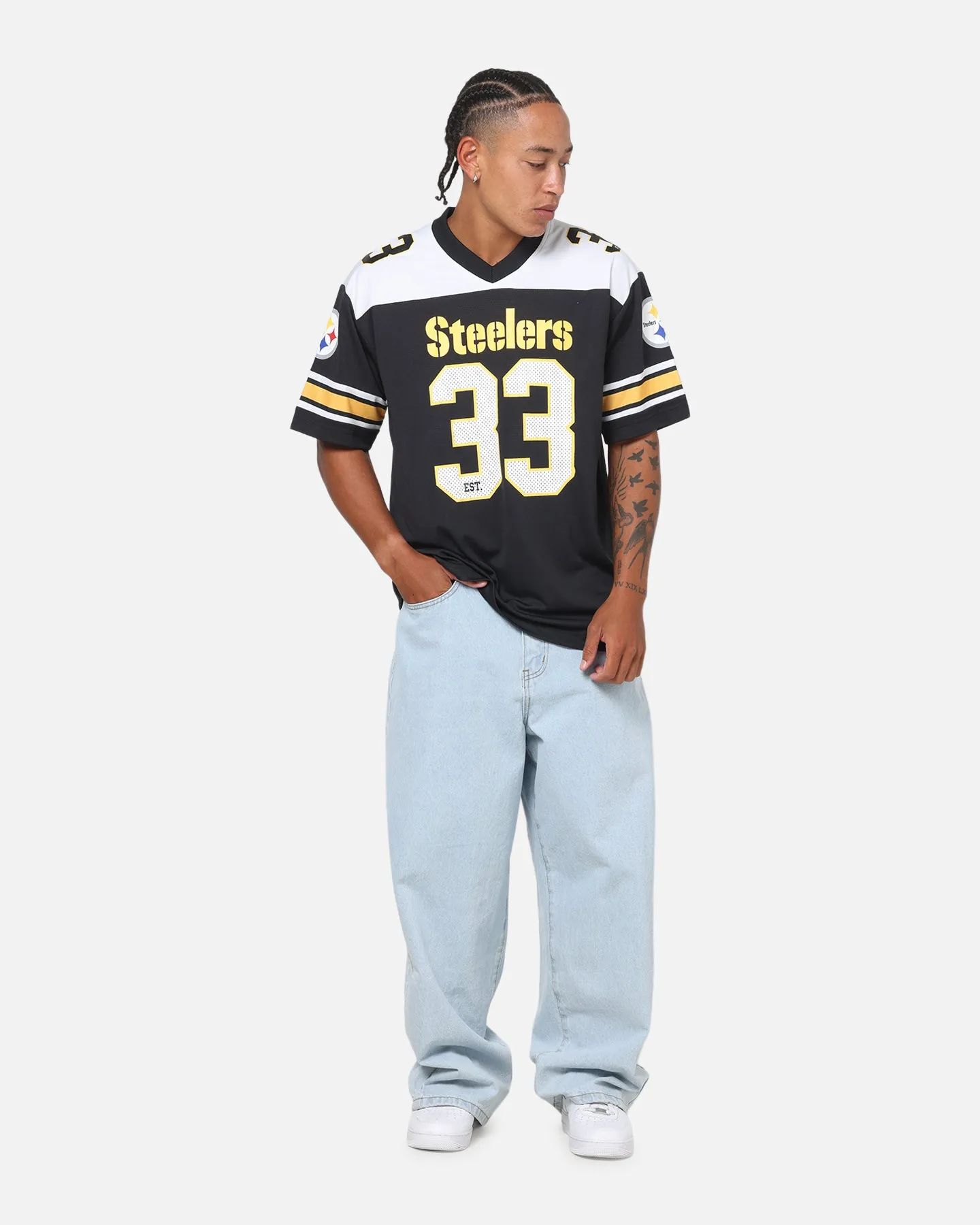Majestic Athletic Pittsburgh Steelers Glenver Mesh Oversized T-Shirt Black sold by Culture Kings product image thumbnail 2
