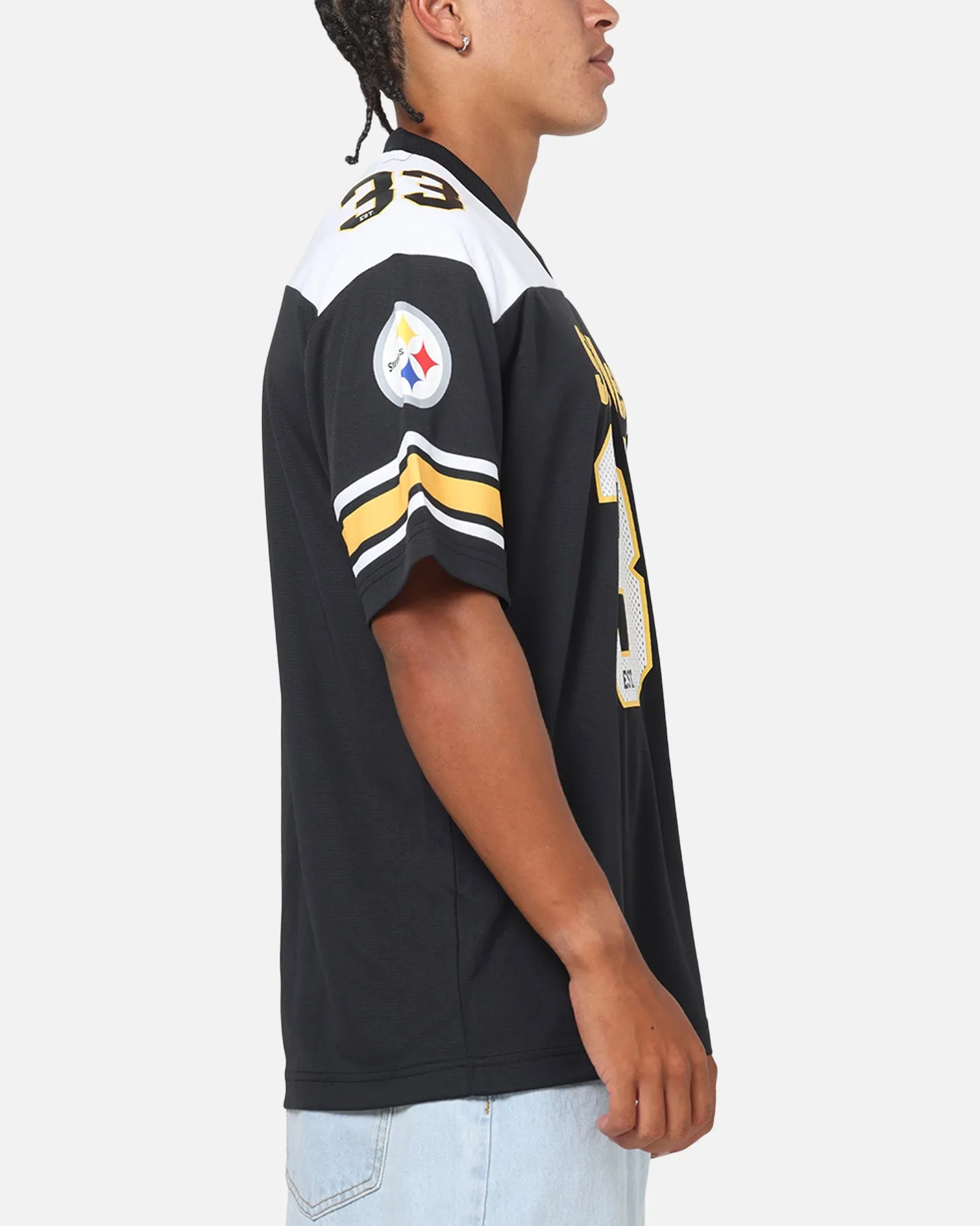 Majestic Athletic Pittsburgh Steelers Glenver Mesh Oversized T-Shirt Black sold by Culture Kings product image thumbnail 4