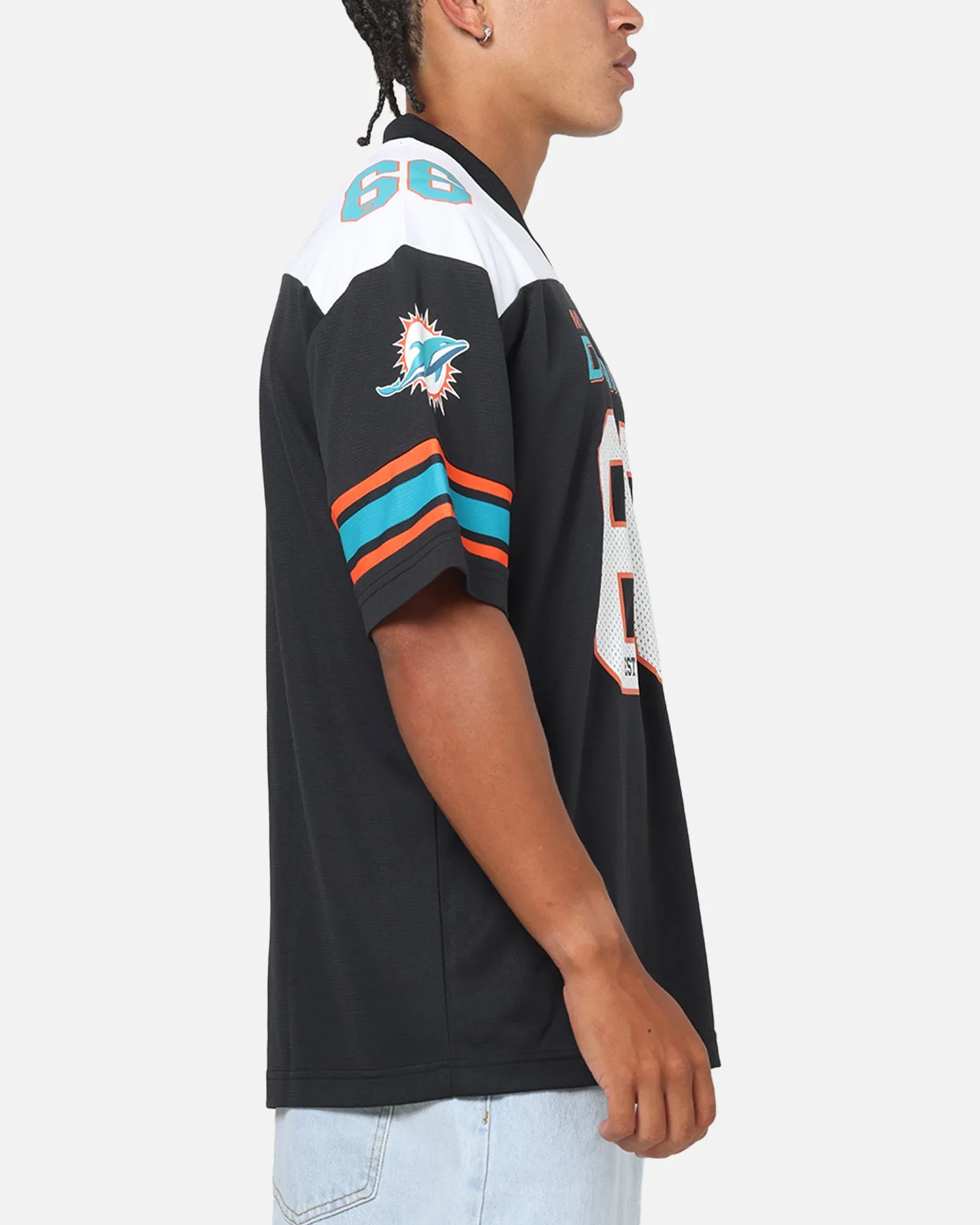 Majestic Athletic Miami Dolphins Glenver Mesh Oversized T-Shirt Black sold by Culture Kings product image thumbnail 4