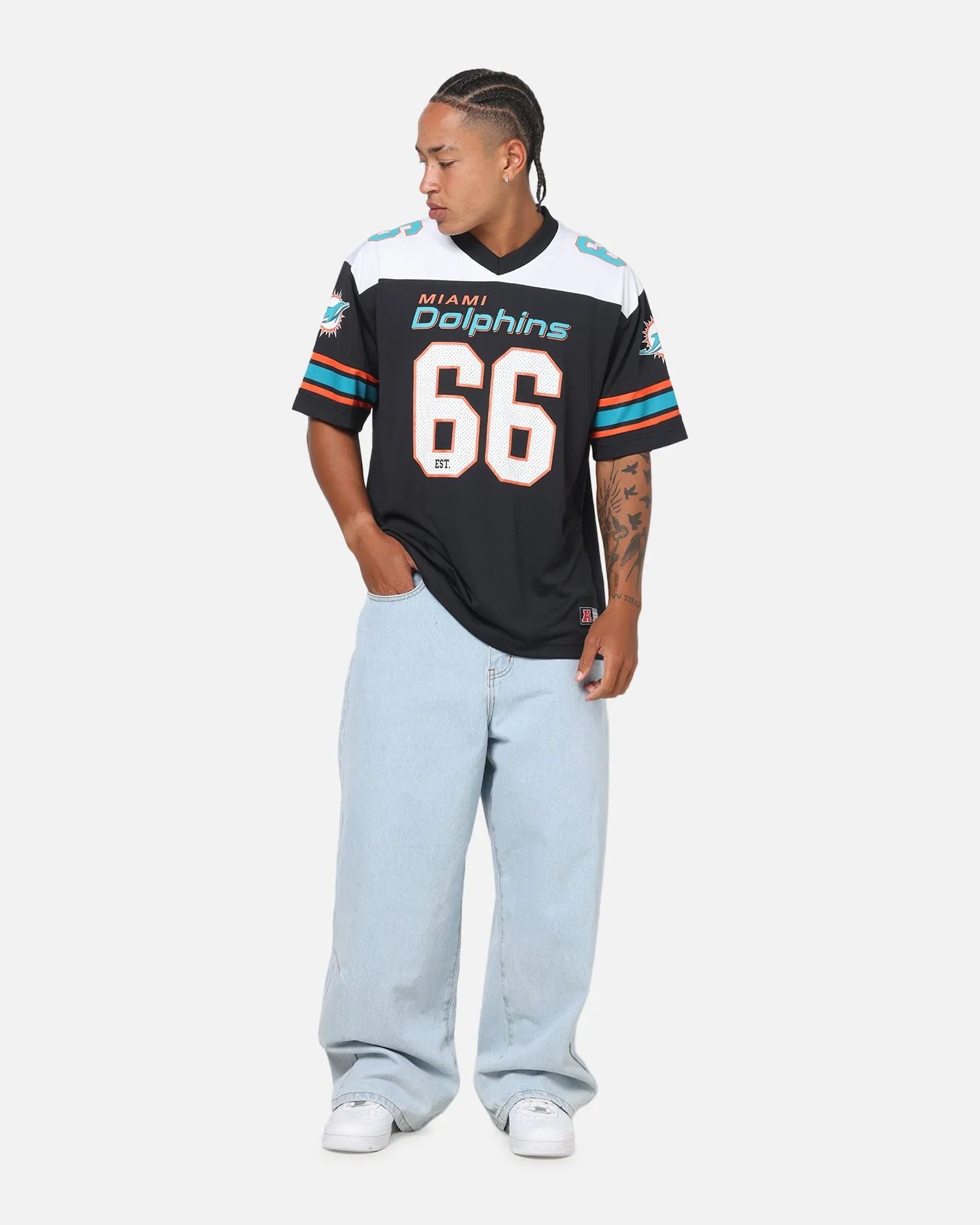 Majestic Athletic Miami Dolphins Glenver Mesh Oversized T-Shirt Black sold by Culture Kings product image thumbnail 2