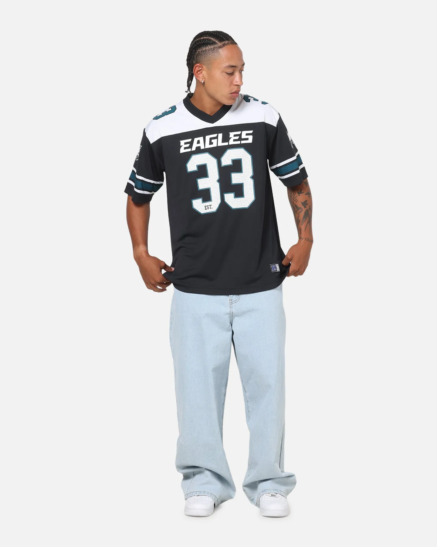 Majestic Athletic Philadelphia Eagles Glenver Mesh Oversized T-Shirt Black sold by Culture Kings product image thumbnail 2