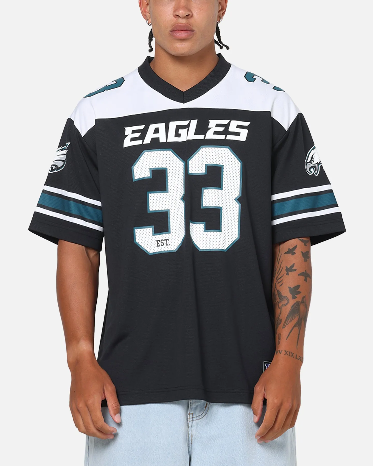 Majestic Athletic Philadelphia Eagles Glenver Mesh Oversized T-Shirt Black sold by Culture Kings