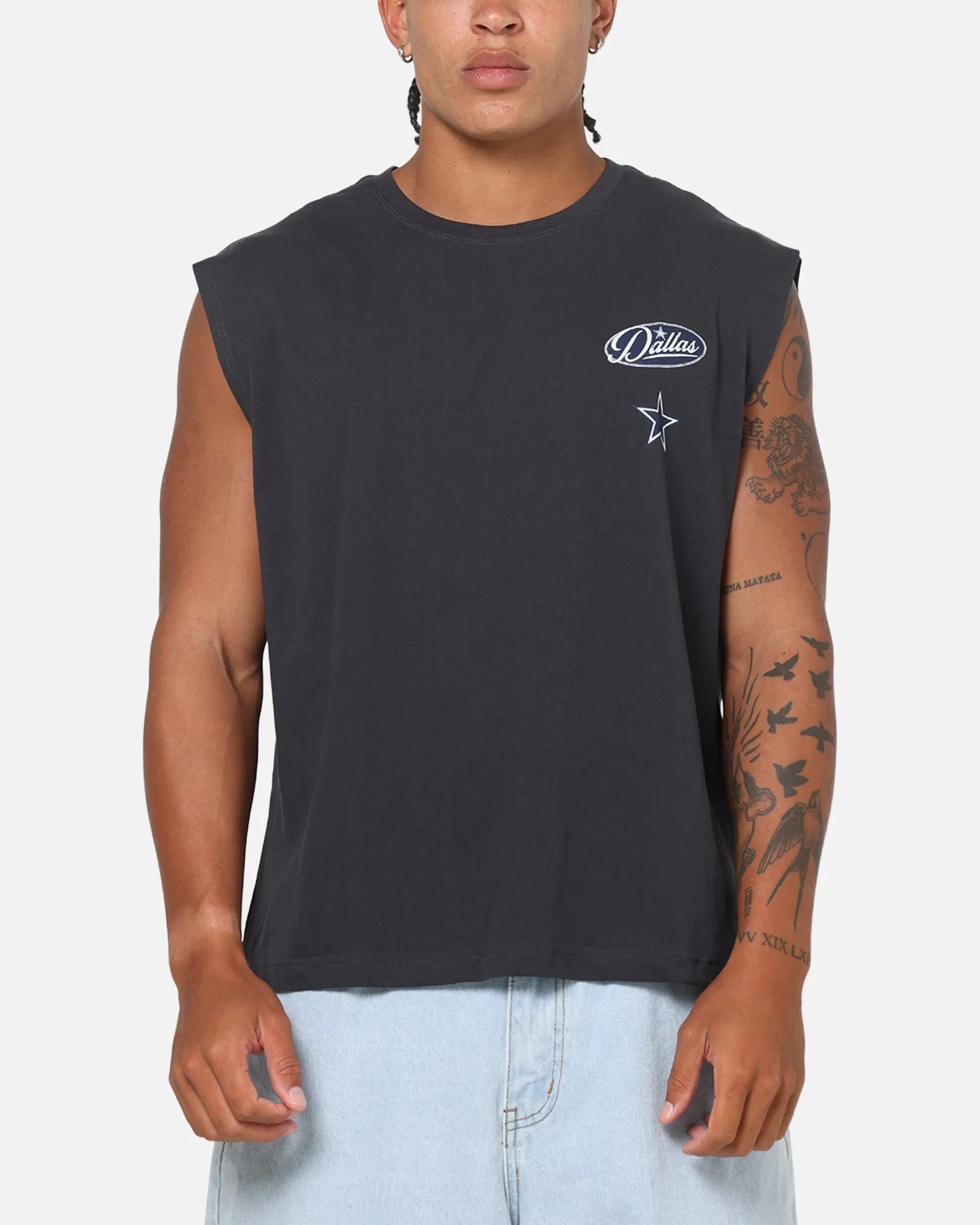 Mitchell & Ness Dallas Cowboys Americas Team Boxy Muscle T-Shirt Washed Black sold by Culture Kings product image thumbnail 2