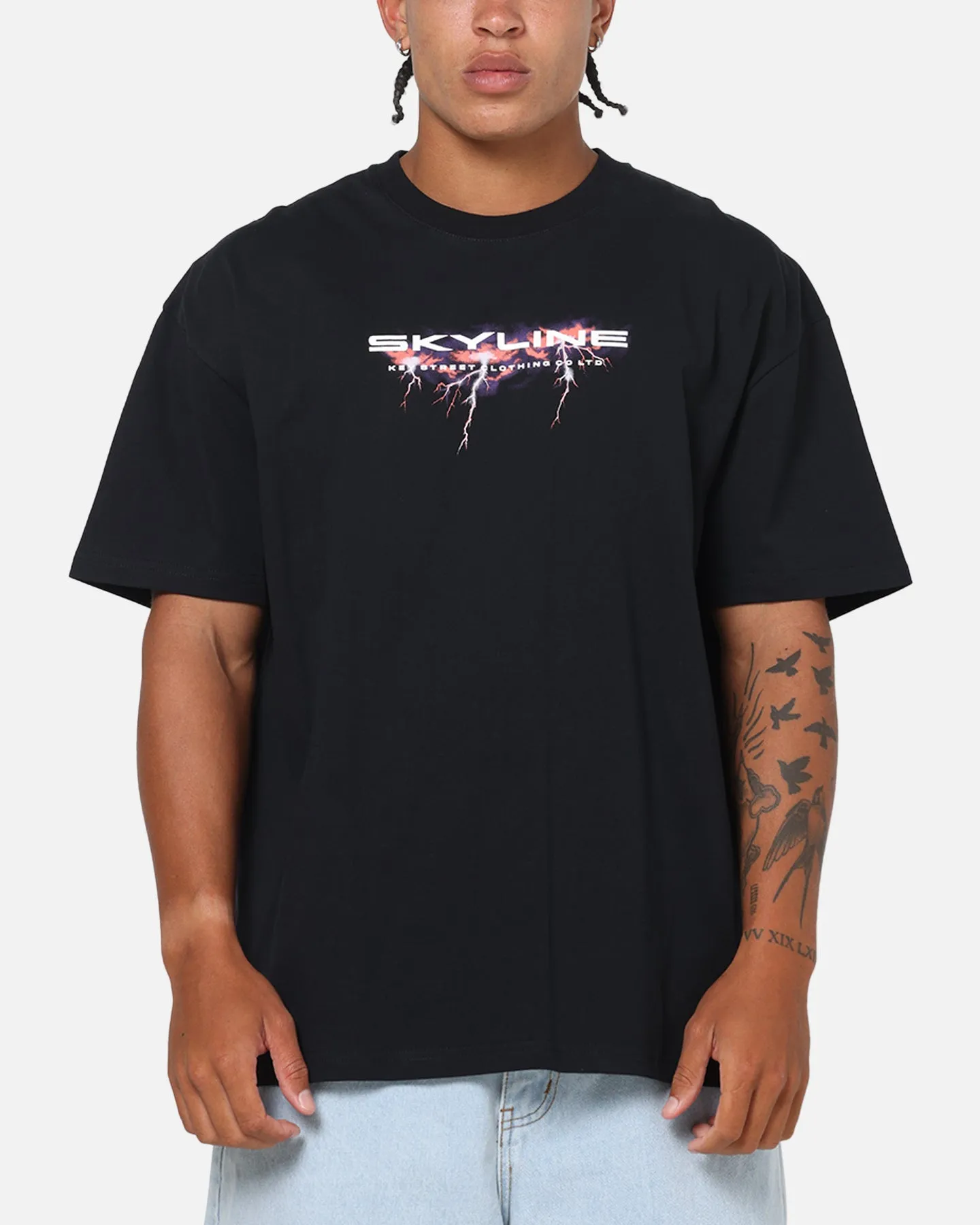 Key Street R32 Storm Heavy T-Shirt Black sold by Culture Kings product image thumbnail 2