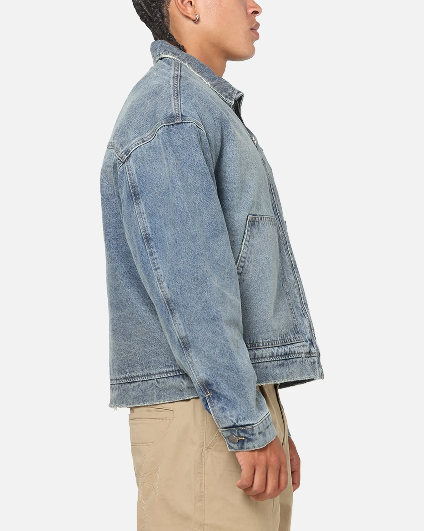 Saint Morta Halo Zip Jacket Dirty Denim sold by Culture Kings product image thumbnail 4