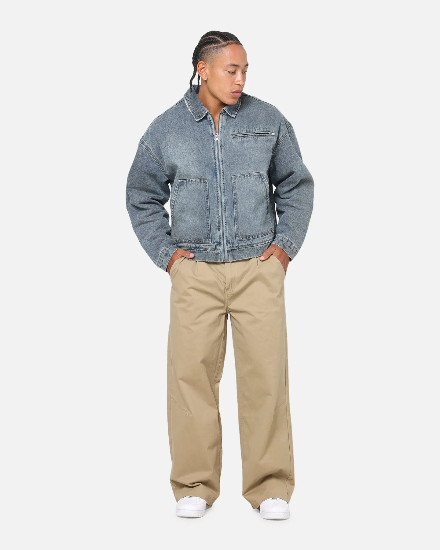 Saint Morta Halo Zip Jacket Dirty Denim sold by Culture Kings product image thumbnail 2