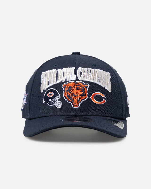 New Era Chicago Bears 'Super Bowl Champs' 9SEVENTY Stretch Snapback Official Team Colour sold by Culture Kings