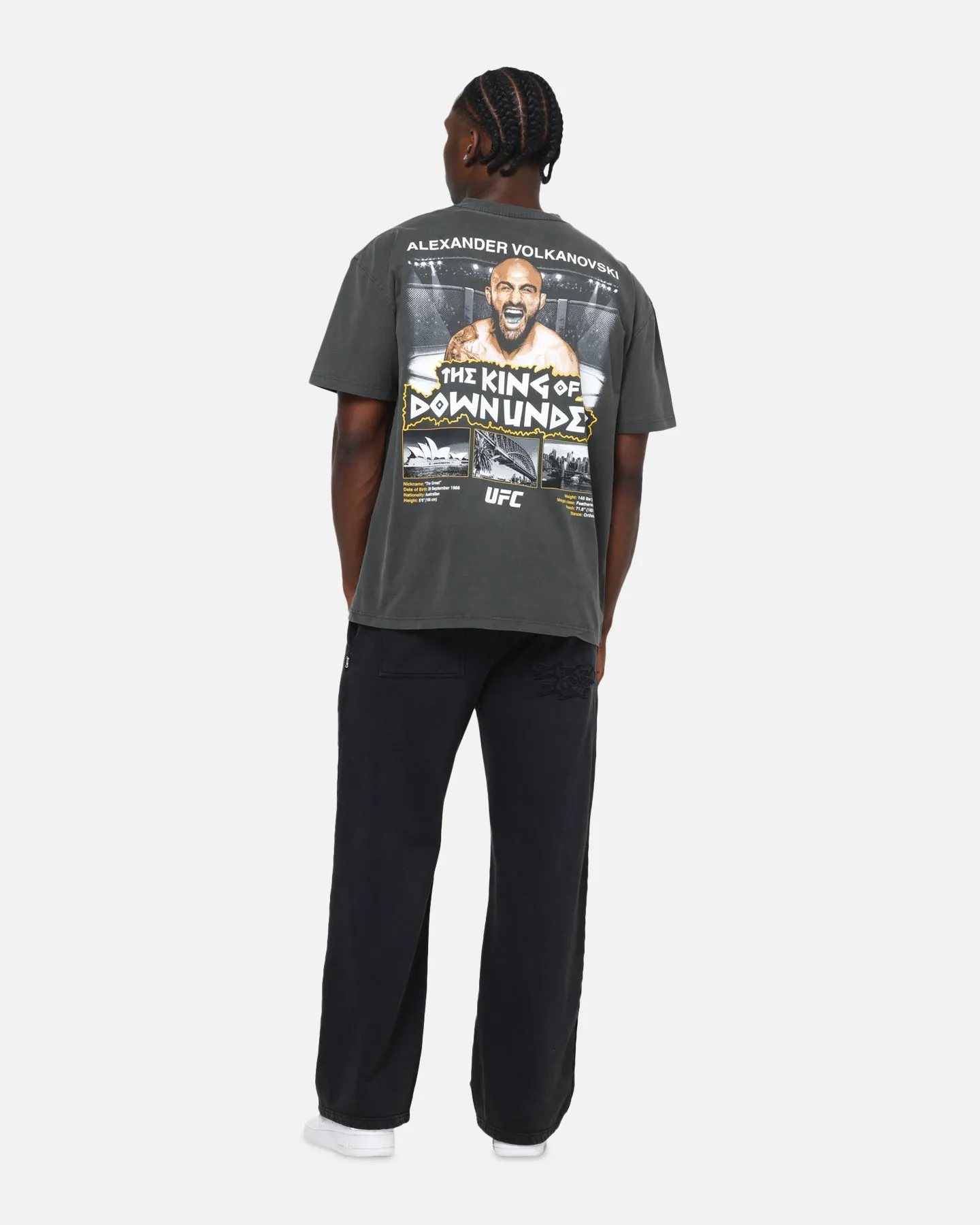 UFC By Culture Kings Alexander Volkanovski Sydney King Down Under Heavy T-Shirt Black Wash sold by Culture Kings product image thumbnail 4
