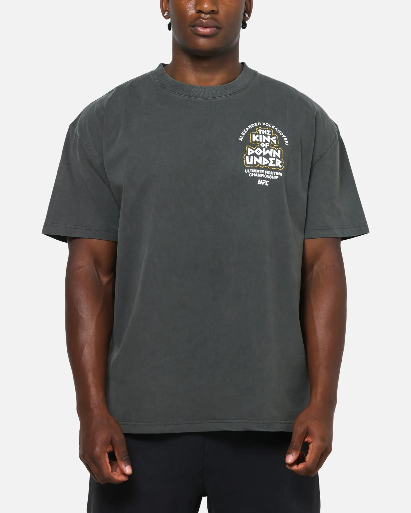 UFC By Culture Kings Alexander Volkanovski Sydney King Down Under Heavy T-Shirt Black Wash sold by Culture Kings