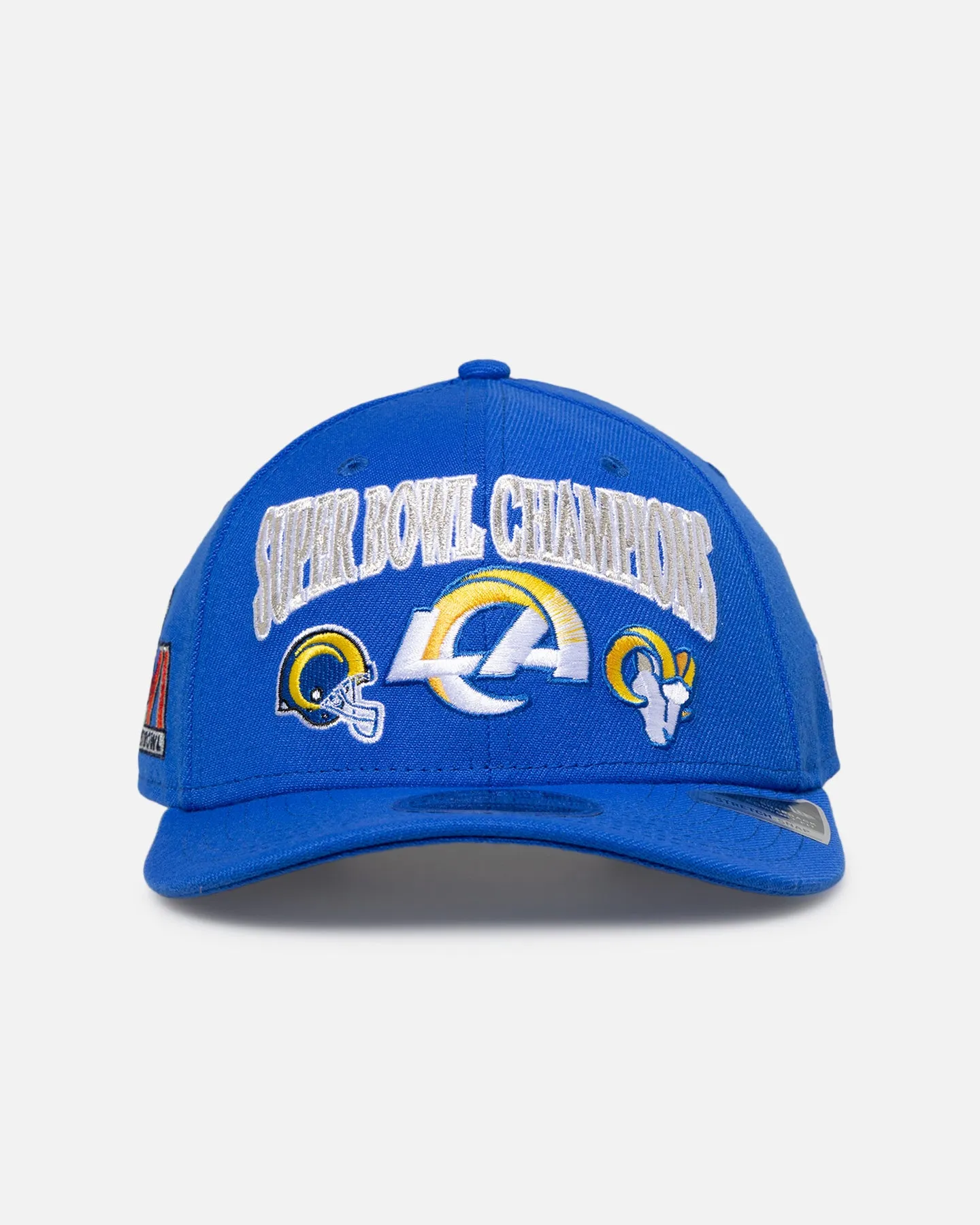 New Era Los Angeles Rams 'Super Bowl Champs' 9SEVENTY Stretch Snapback Official Team Colour sold by Culture Kings