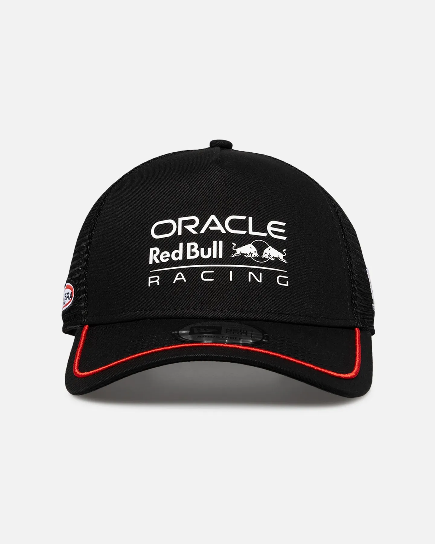 New Era X Redbull Racing F1 Patch 9FORTY A-Frame Trucker Snapback Black sold by Culture Kings
