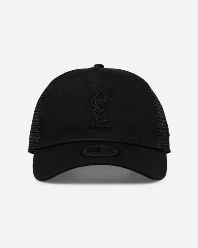 New Era Liverpool FC 9FORTY A-Frame Trucker Snapback Black made by New Era