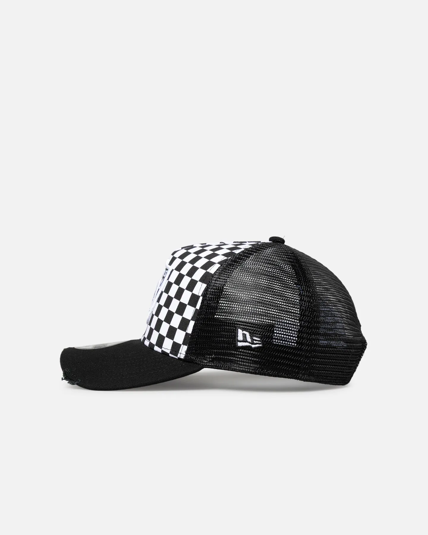 New Era Las Vegas Raiders 'Checker Trucker' 9FORTY A-Frame Trucker Snapback White sold by Culture Kings product image thumbnail 4