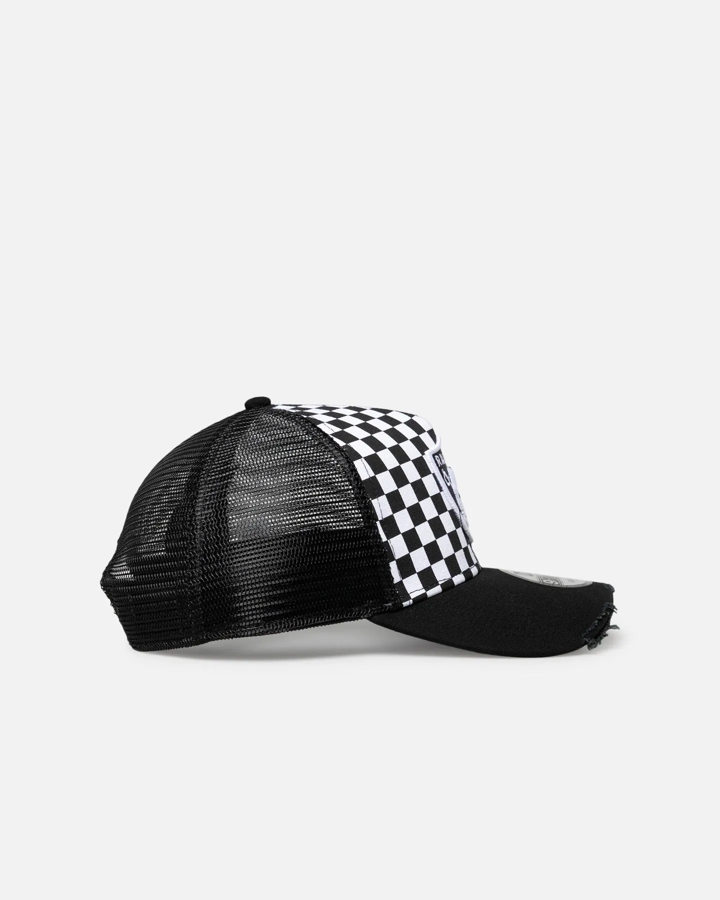 New Era Las Vegas Raiders 'Checker Trucker' 9FORTY A-Frame Trucker Snapback White sold by Culture Kings product image thumbnail 3