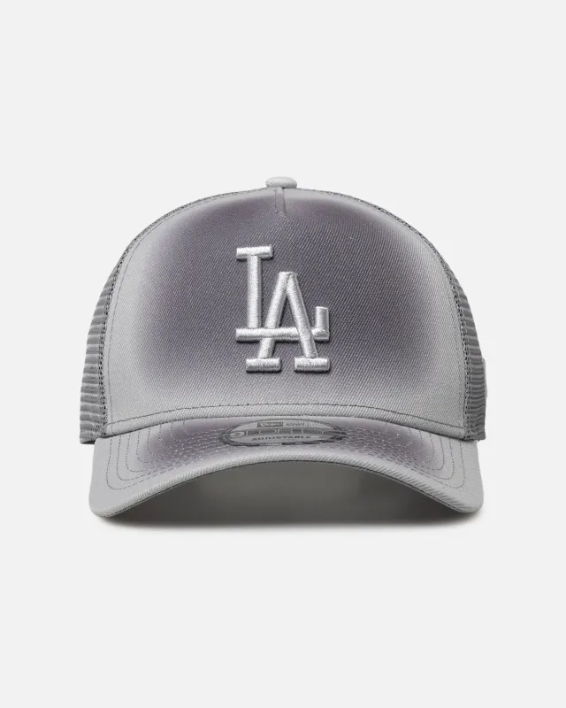New Era Los Angeles Dodgers 'Gradient Trucker' 9FORTY A-Frame Trucker Snapback Grey made by New Era