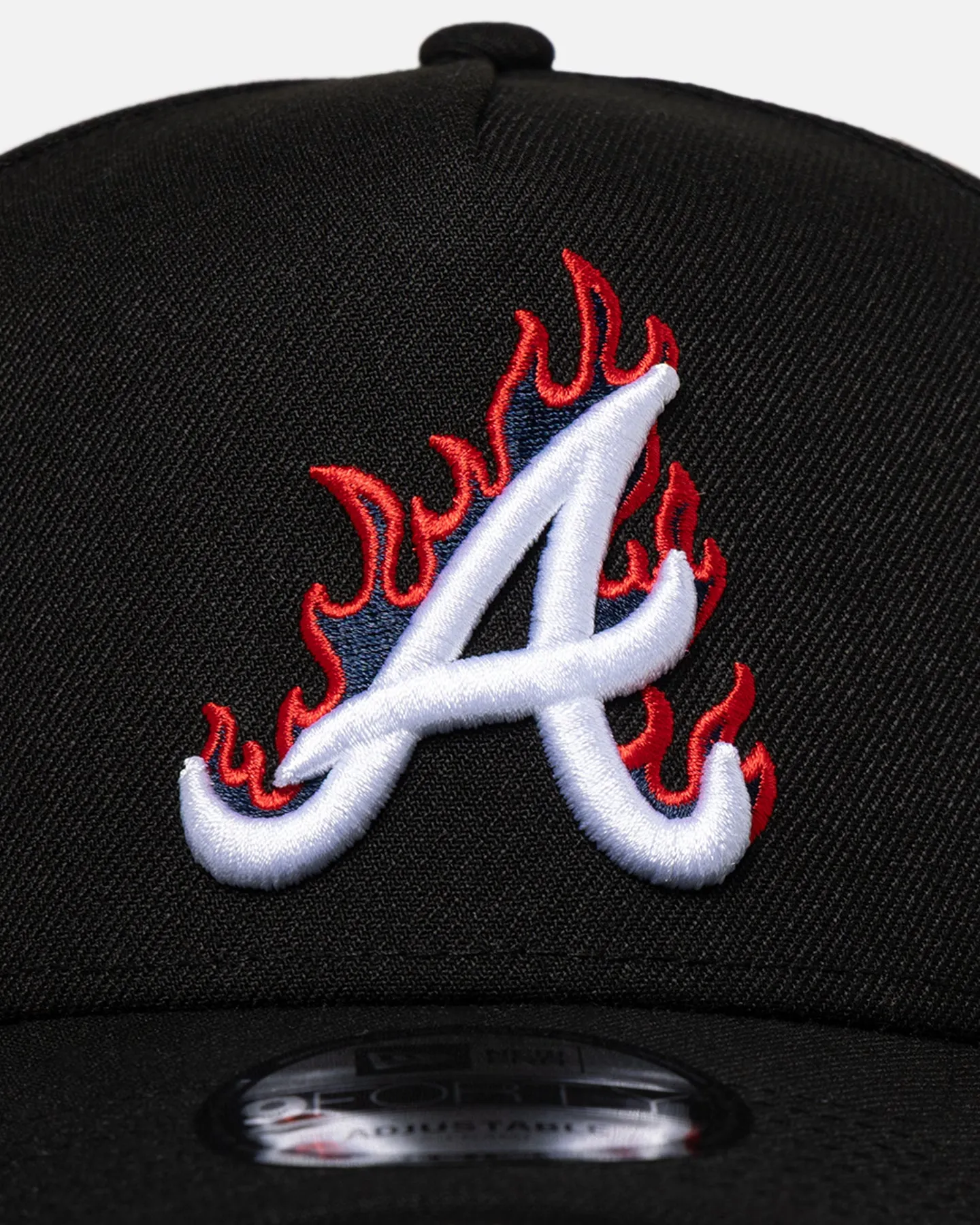 New Era Atlanta Braves 'Flame Logo' 9FORTY A-Frame Snapback Black sold by Culture Kings product image thumbnail 5