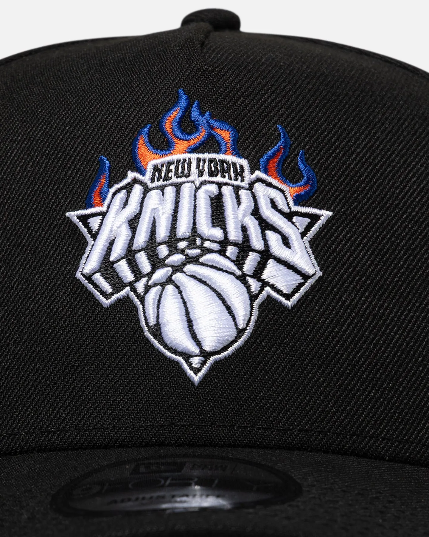 New Era New York Knicks 'Flame Logo' 9FORTY A-Frame Snapback Black sold by Culture Kings product image thumbnail 5
