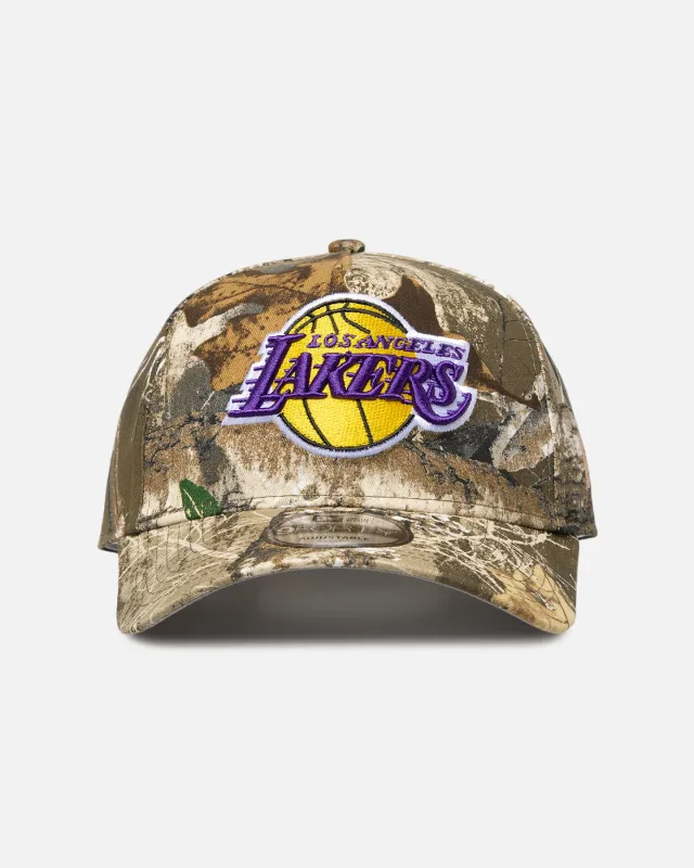 New Era Los Angeles Lakers 'Real Tree Camo' 9FORTY A-Frame Snapback Real Tree Camo made by New Era