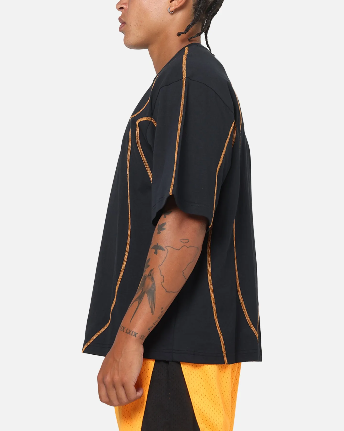 Mitchell & Ness X Mclaren Panel T-Shirt Black/Papaya sold by Culture Kings product image thumbnail 5
