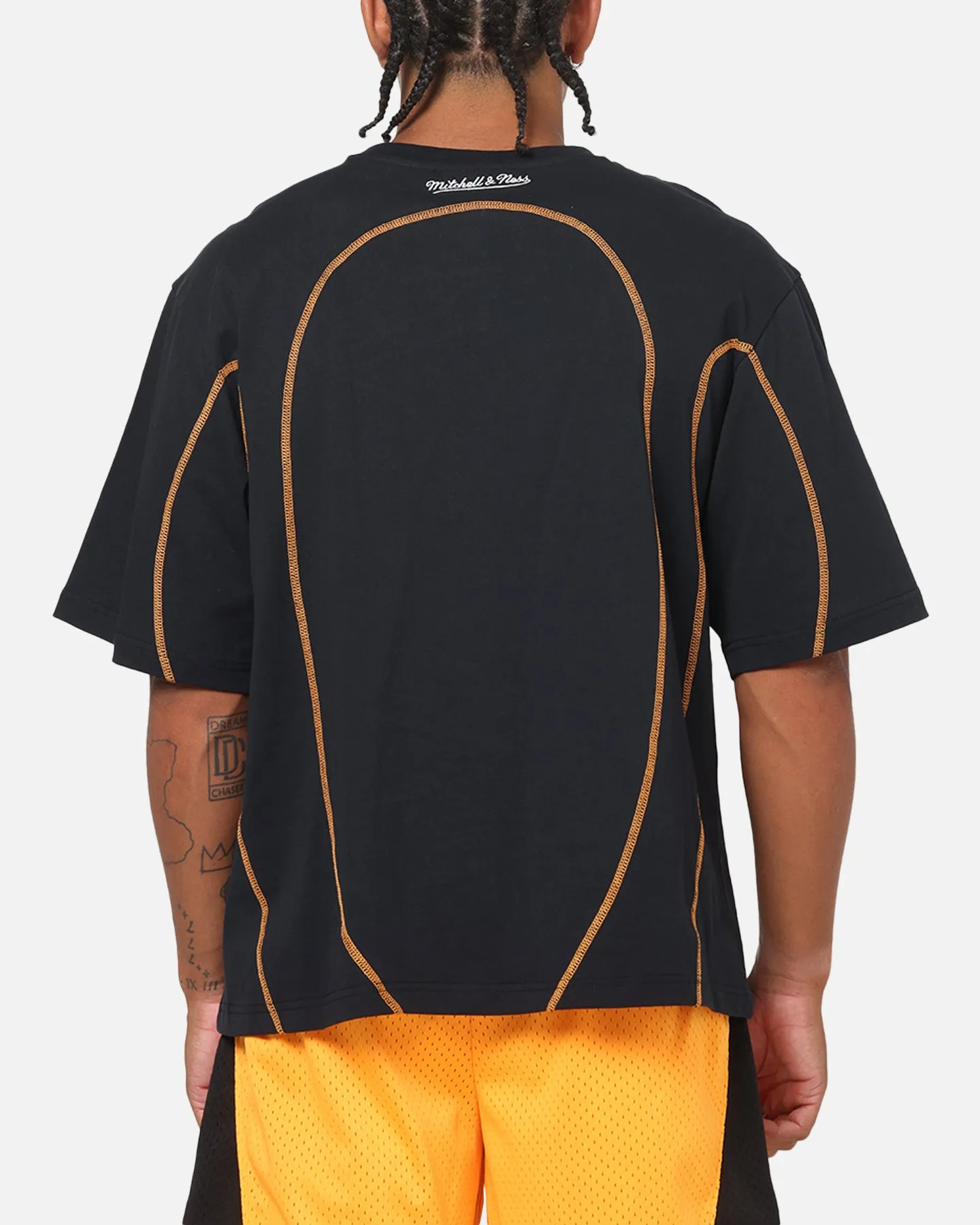 Mitchell & Ness X Mclaren Panel T-Shirt Black/Papaya sold by Culture Kings product image thumbnail 3