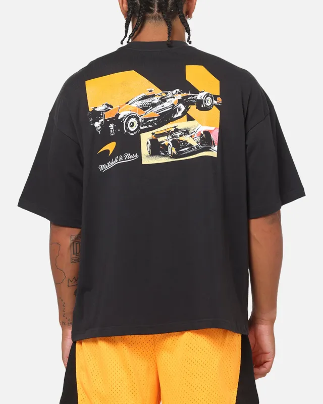 Mitchell & Ness X Mclaren Showcase Boxy T-Shirt Washed Black sold by Culture Kings