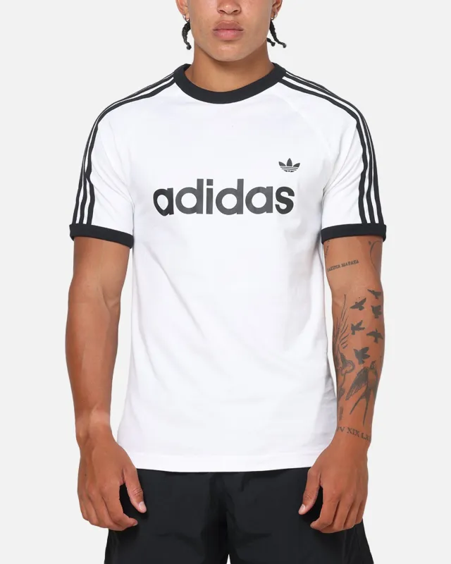 Adidas 3-Stripes Ringer T-Shirt White sold by Culture Kings