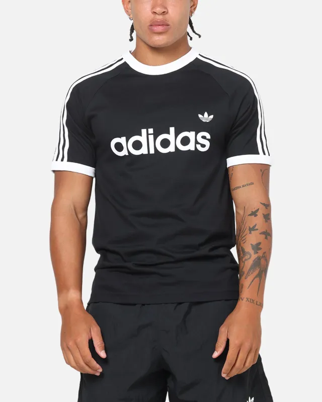 Adidas 3-Stripes Ringer T-Shirt Black sold by Culture Kings