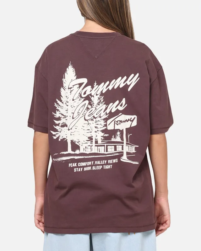 Tommy Jeans Relax Novelty T-Shirt Brown made by Culture Kings