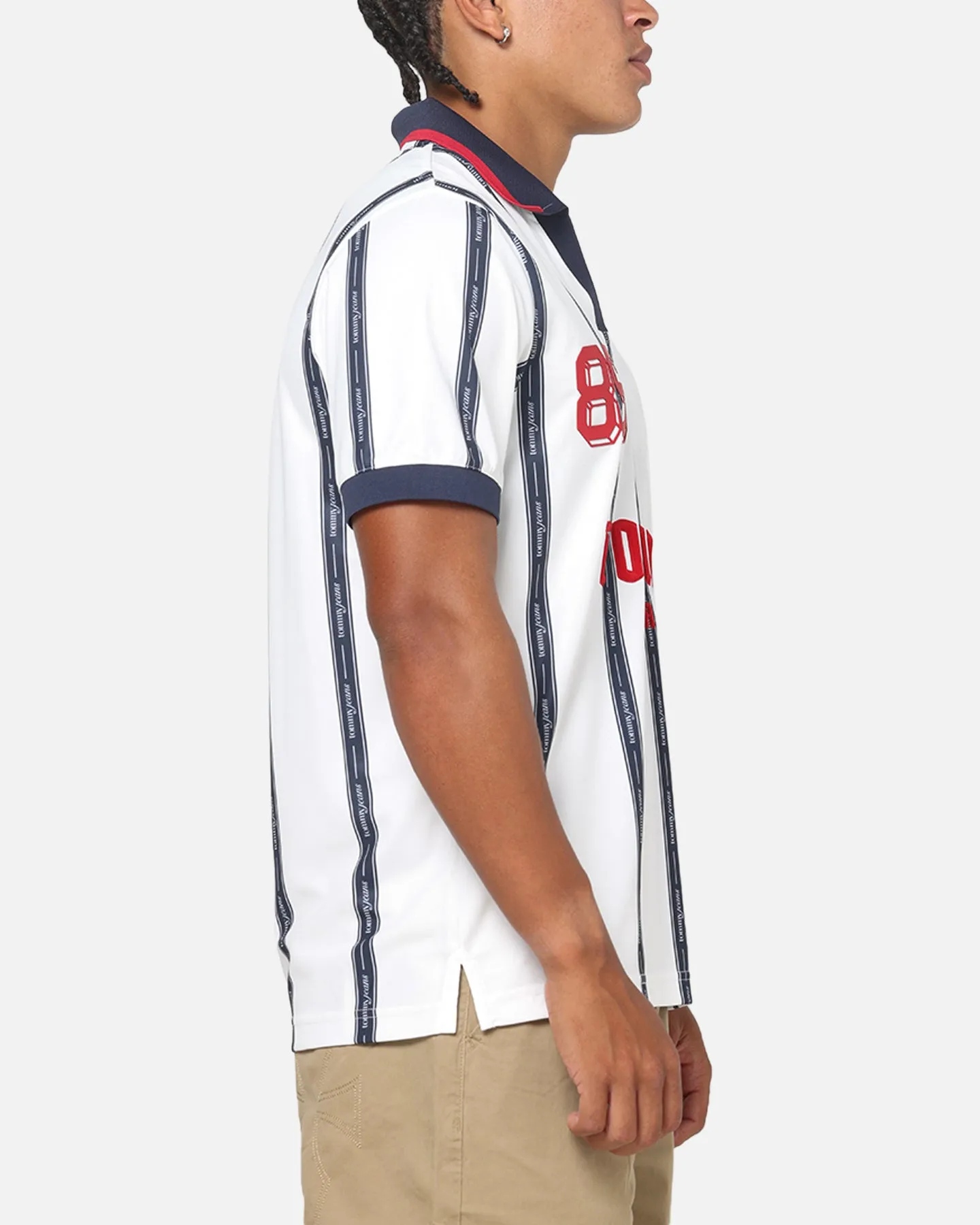 Tommy Jeans Sports Polo T-Shirt Ecru sold by Culture Kings product image thumbnail 4