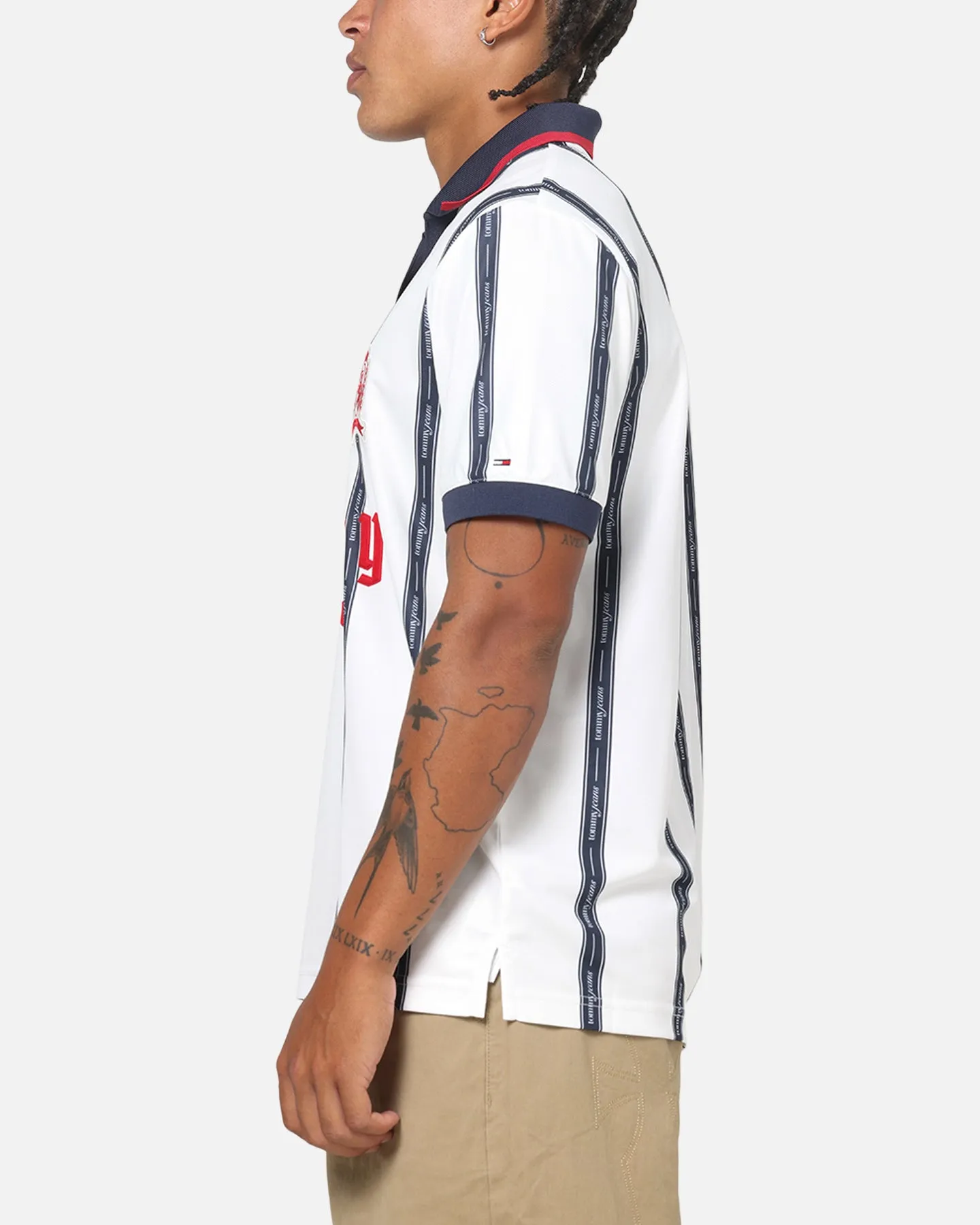 Tommy Jeans Sports Polo T-Shirt Ecru sold by Culture Kings product image thumbnail 5