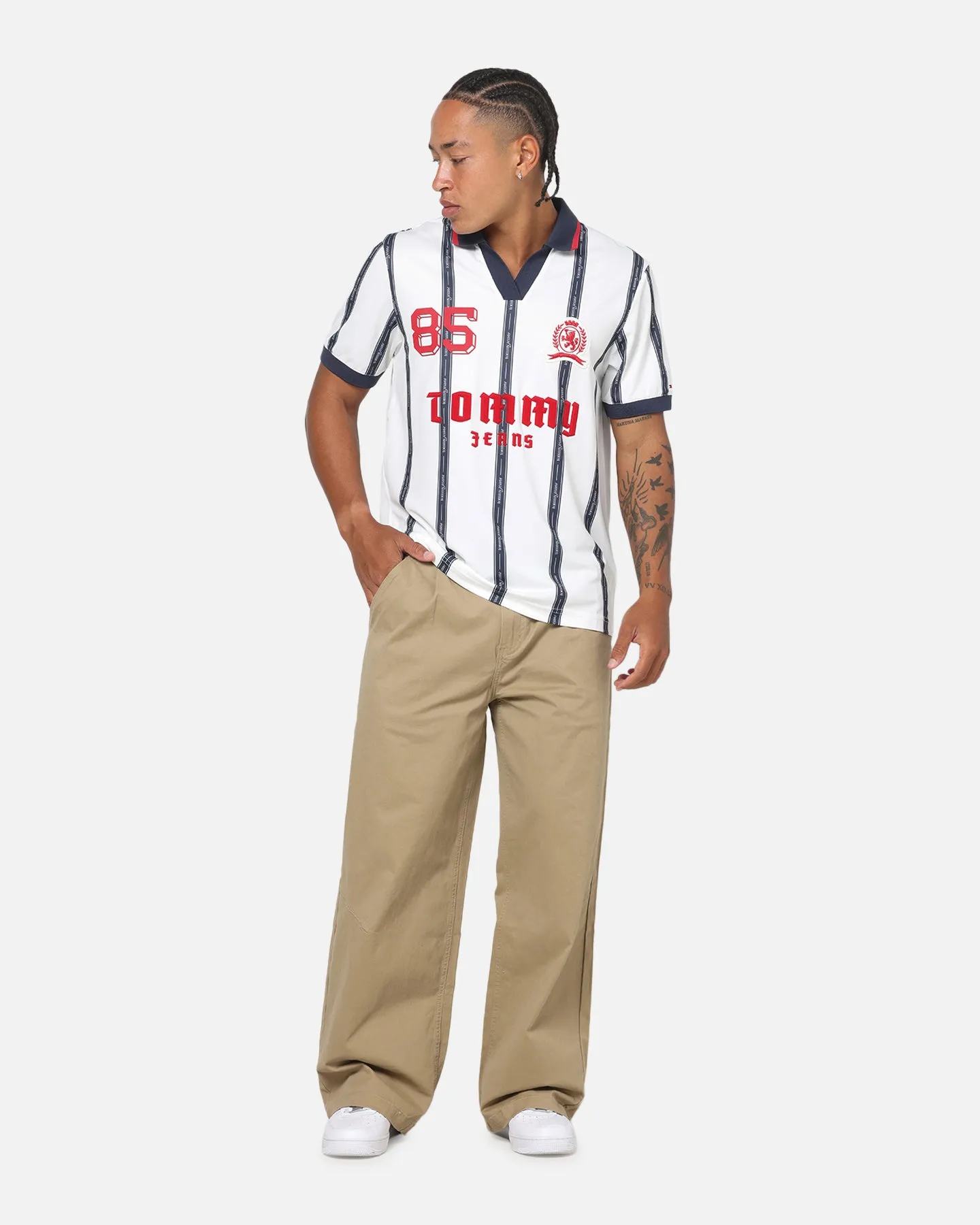 Tommy Jeans Sports Polo T-Shirt Ecru sold by Culture Kings product image thumbnail 2