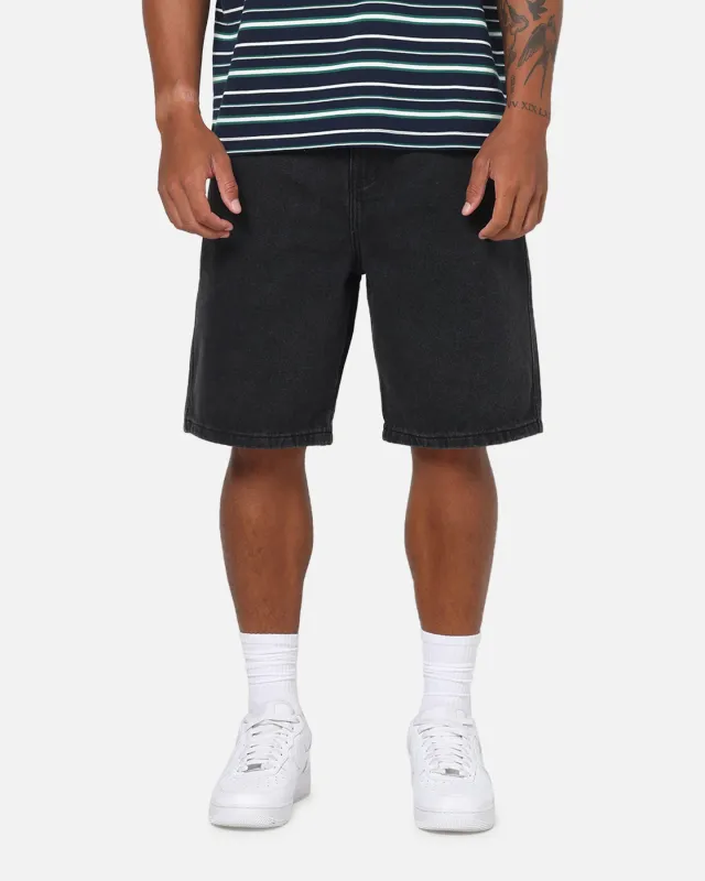 Carre Solace Baggy Jorts Washed Black made by Culture Kings