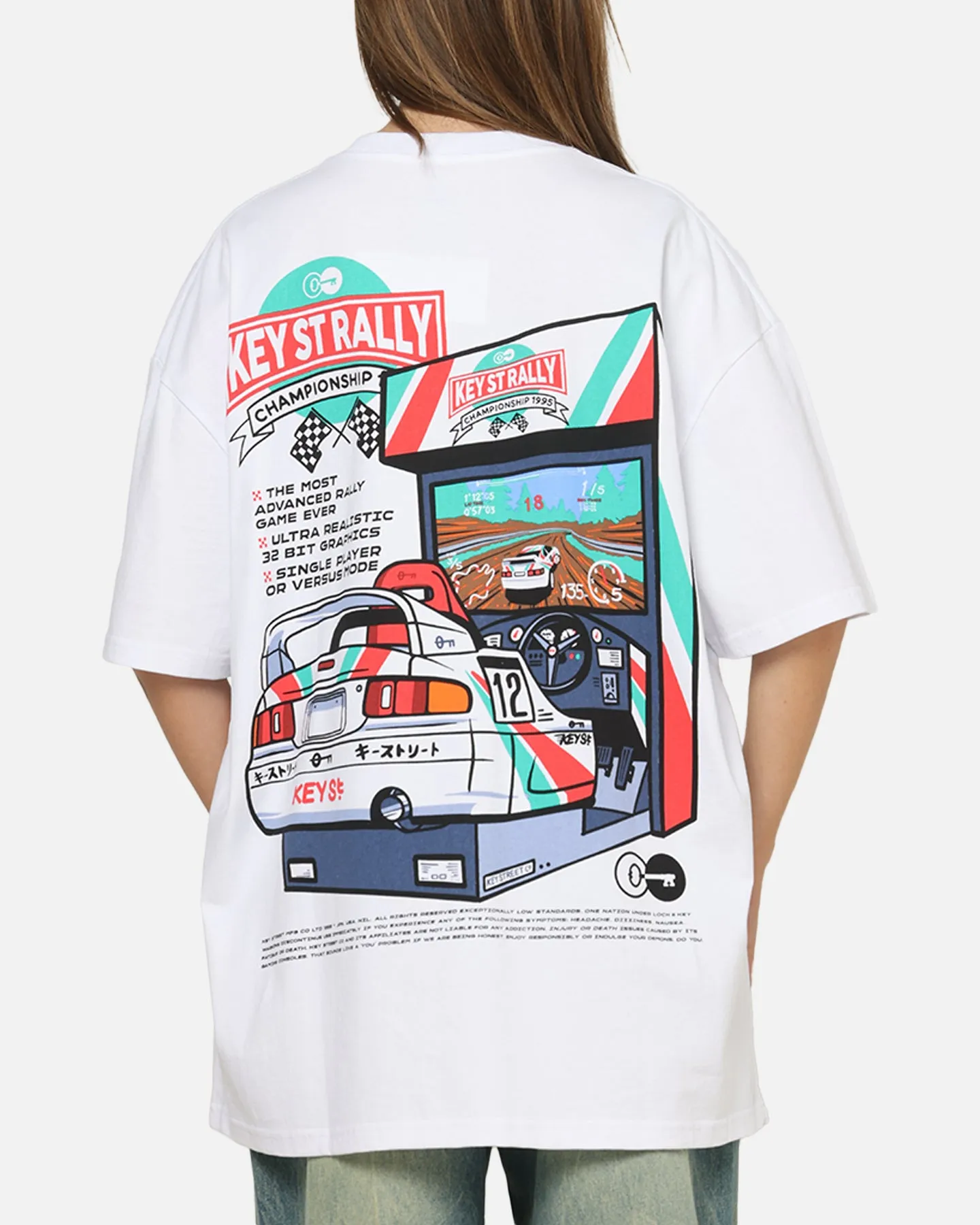 Key Street Arcade T-Shirt White sold by Culture Kings