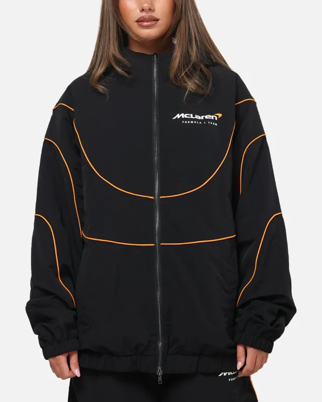 Mitchell & Ness X Mclaren Nylon Tracksuit Zip Hoodie Black/Papaya made by Mitchell & Ness