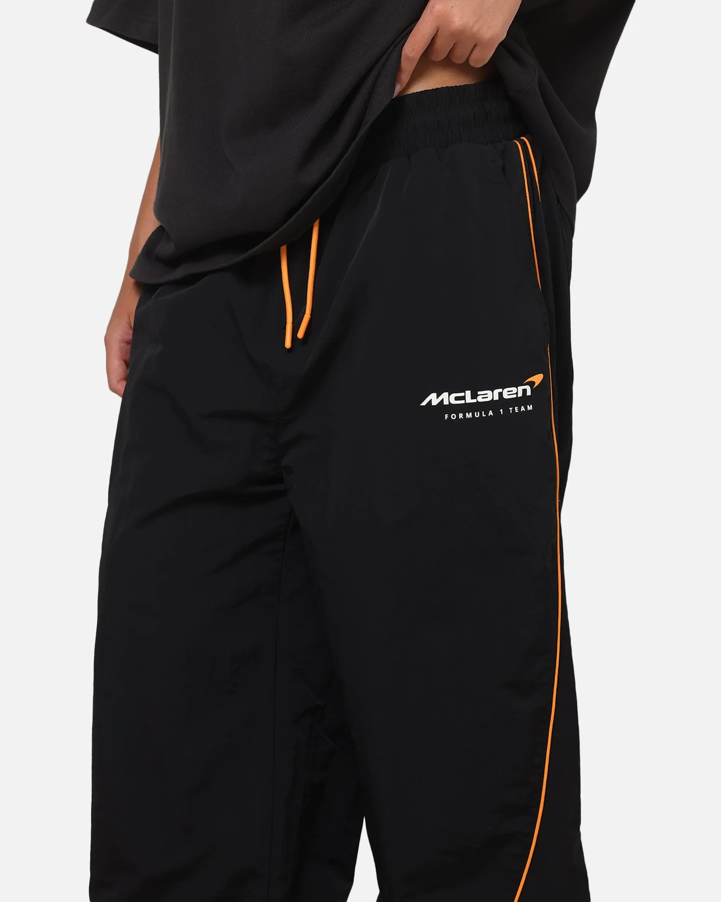 Mitchell & Ness X Mclaren Nylon Tracksuit Pants Black/Papaya sold by Culture Kings product image thumbnail 4