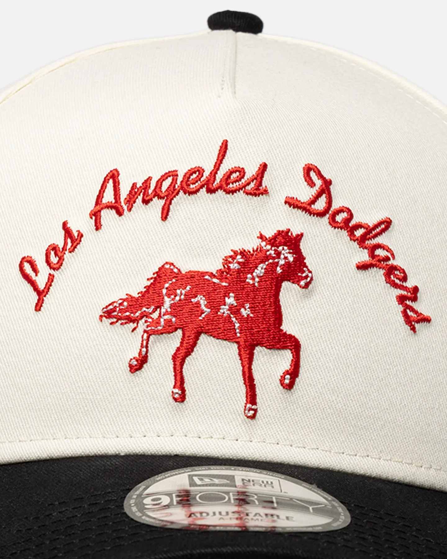 New Era Los Angeles Dodgers 'Galloping Horse' 9FORTY A-Frame Snapback White/Black sold by Culture Kings product image thumbnail 5