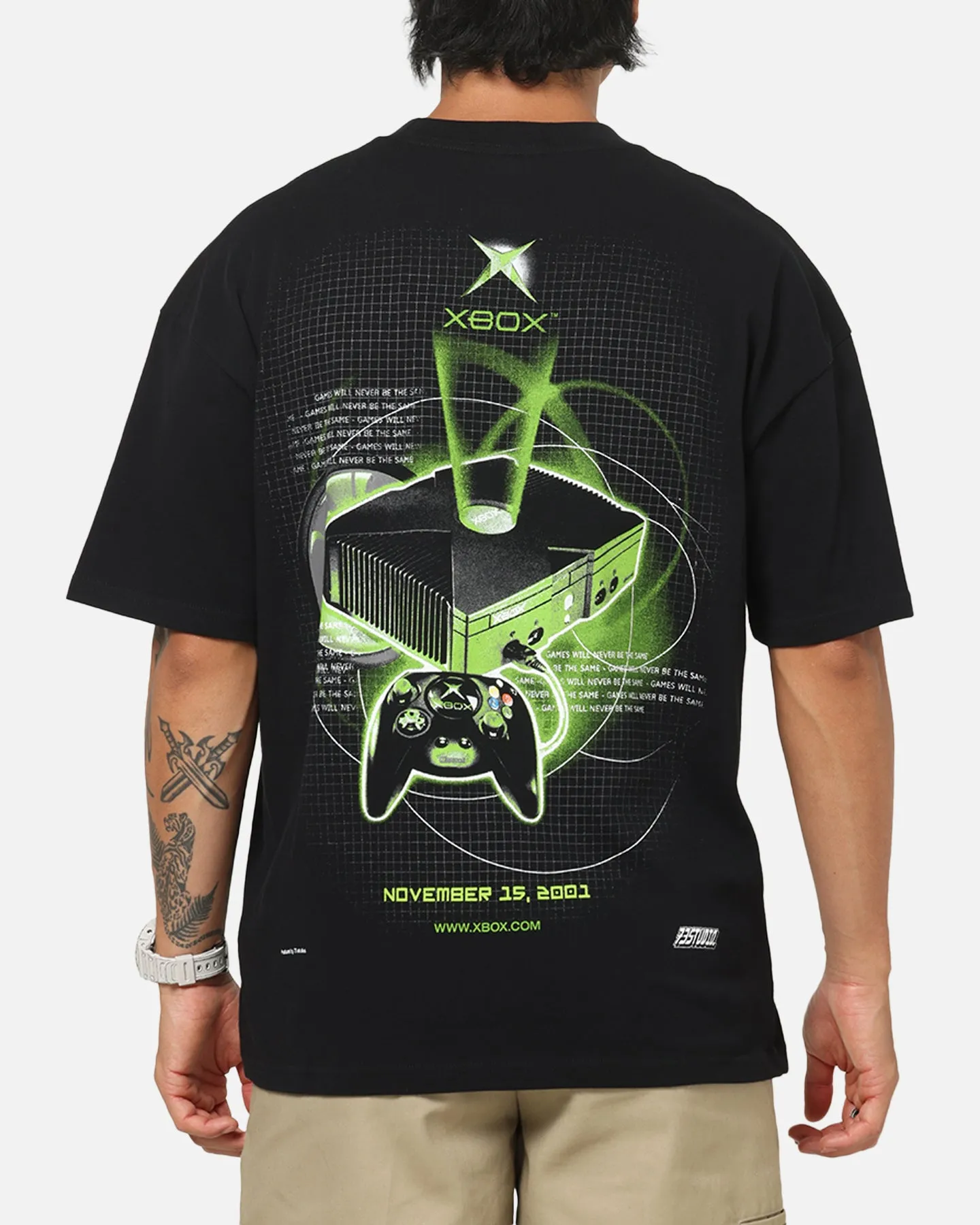 73Studio X Xbox 25th Anniversary 2001 Console T-Shirt Black sold by Culture Kings