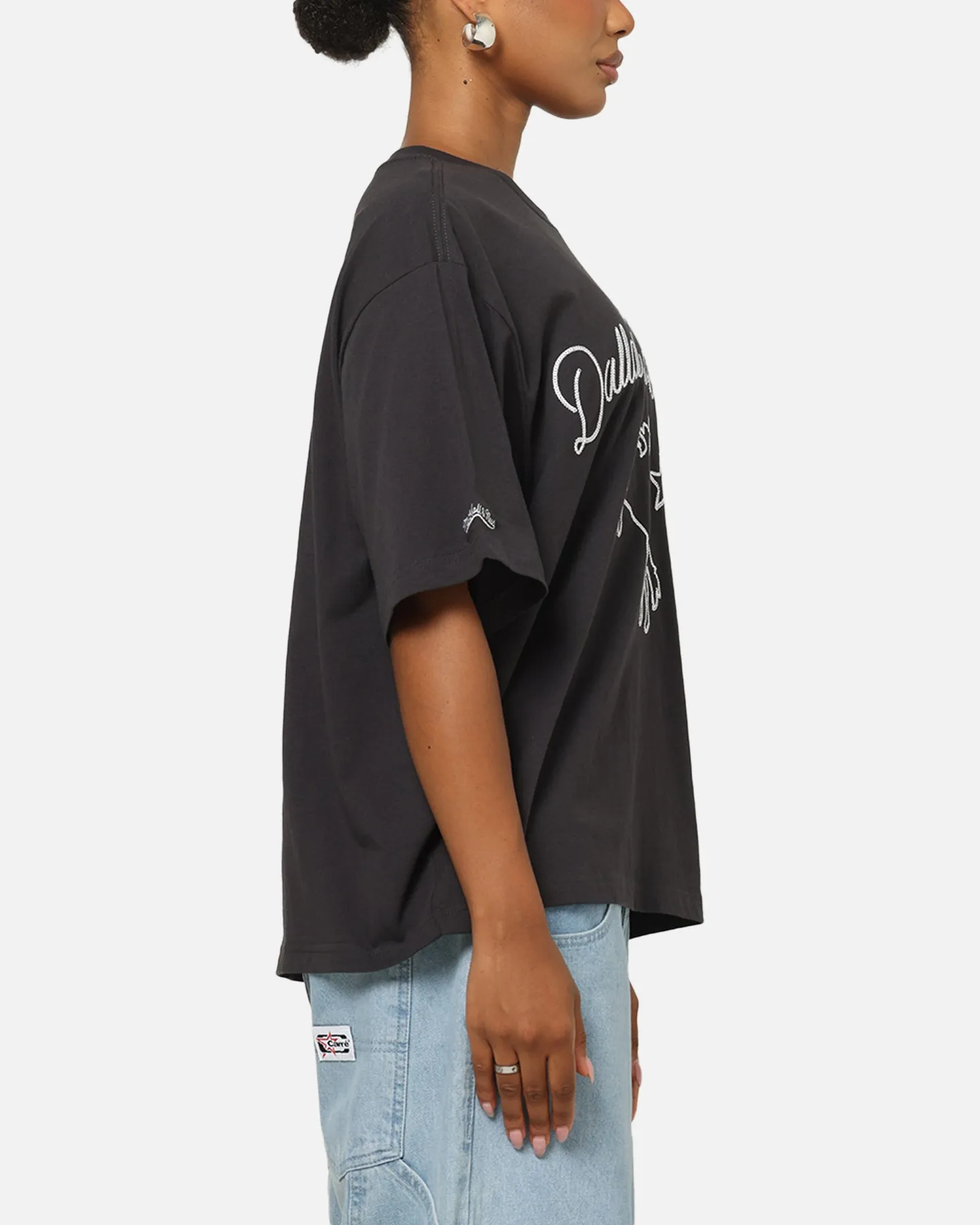 Mitchell & Ness Dallas Cowboys Chainstitch T-Shirt Washed Black sold by Culture Kings product image thumbnail 4