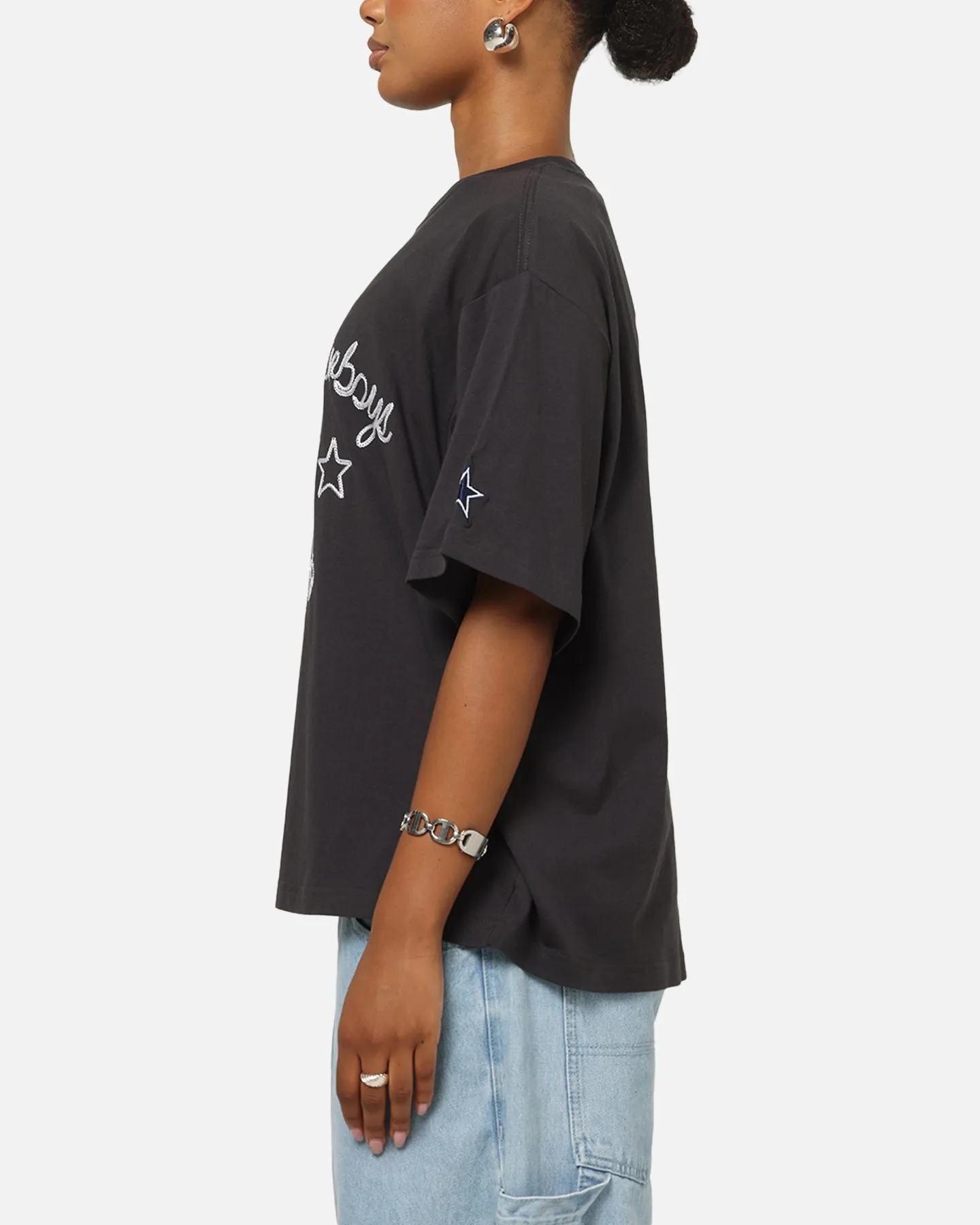 Mitchell & Ness Dallas Cowboys Chainstitch T-Shirt Washed Black sold by Culture Kings product image thumbnail 5