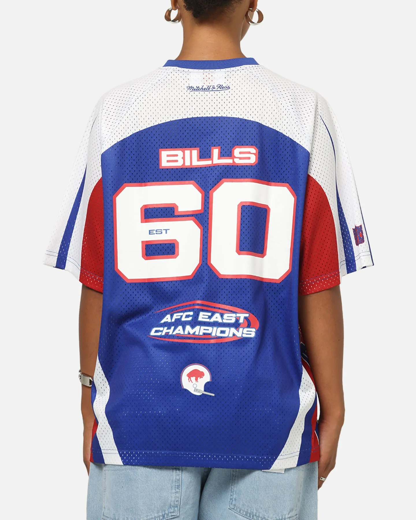Mitchell & Ness Buffalo Bills Warehouse Rave Jersey White/Blue/Red sold by Culture Kings product image thumbnail 2