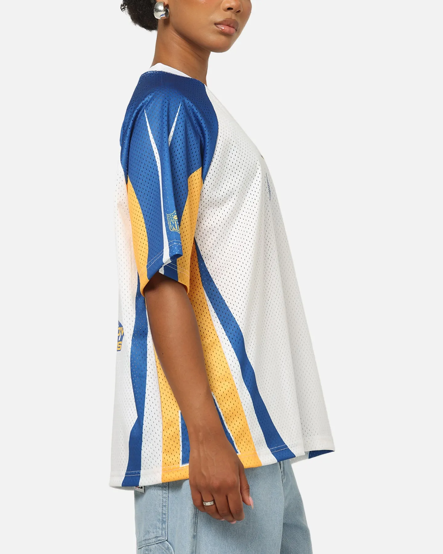 Mitchell & Ness Los Angeles Rams Warehouse Rave Jersey White/Blue/Yellow sold by Culture Kings product image thumbnail 5