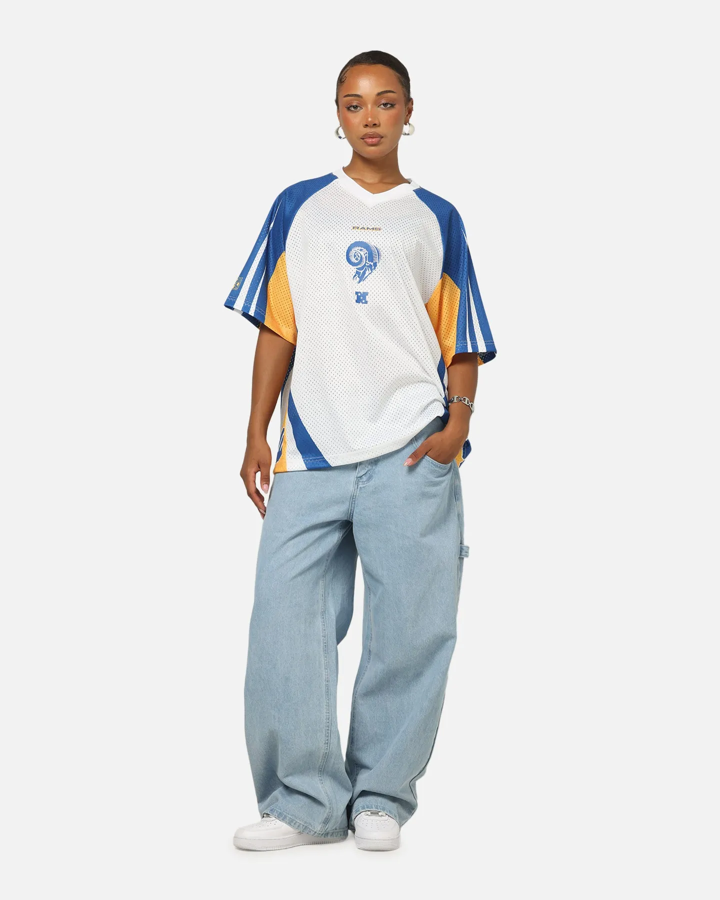 Mitchell & Ness Los Angeles Rams Warehouse Rave Jersey White/Blue/Yellow sold by Culture Kings product image thumbnail 3