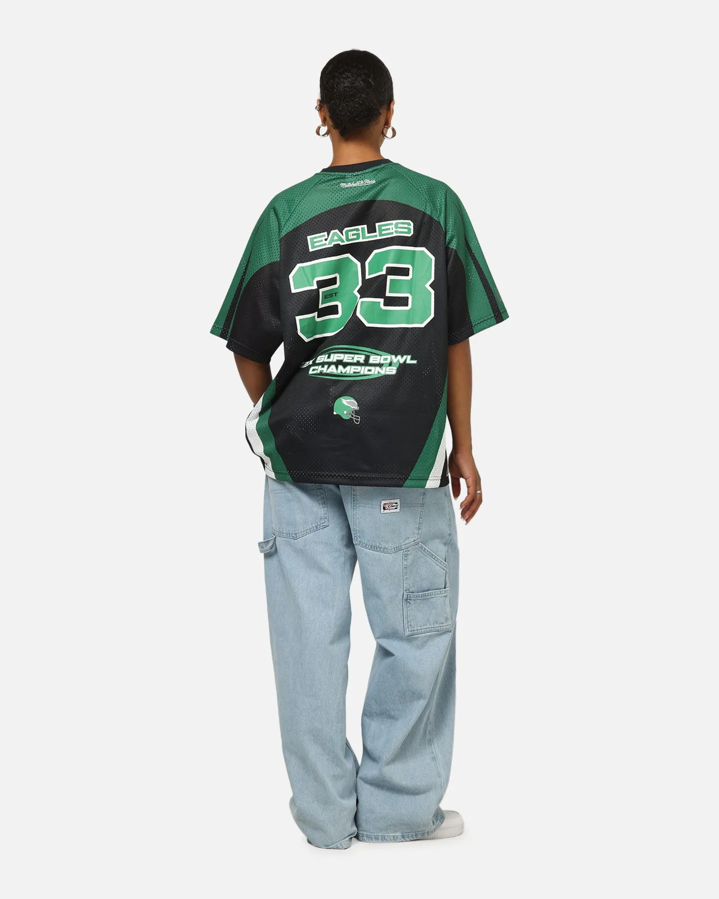 Mitchell & Ness Philadelphia Eagles Warehouse Rave Jersey Black/Green sold by Culture Kings product image thumbnail 3