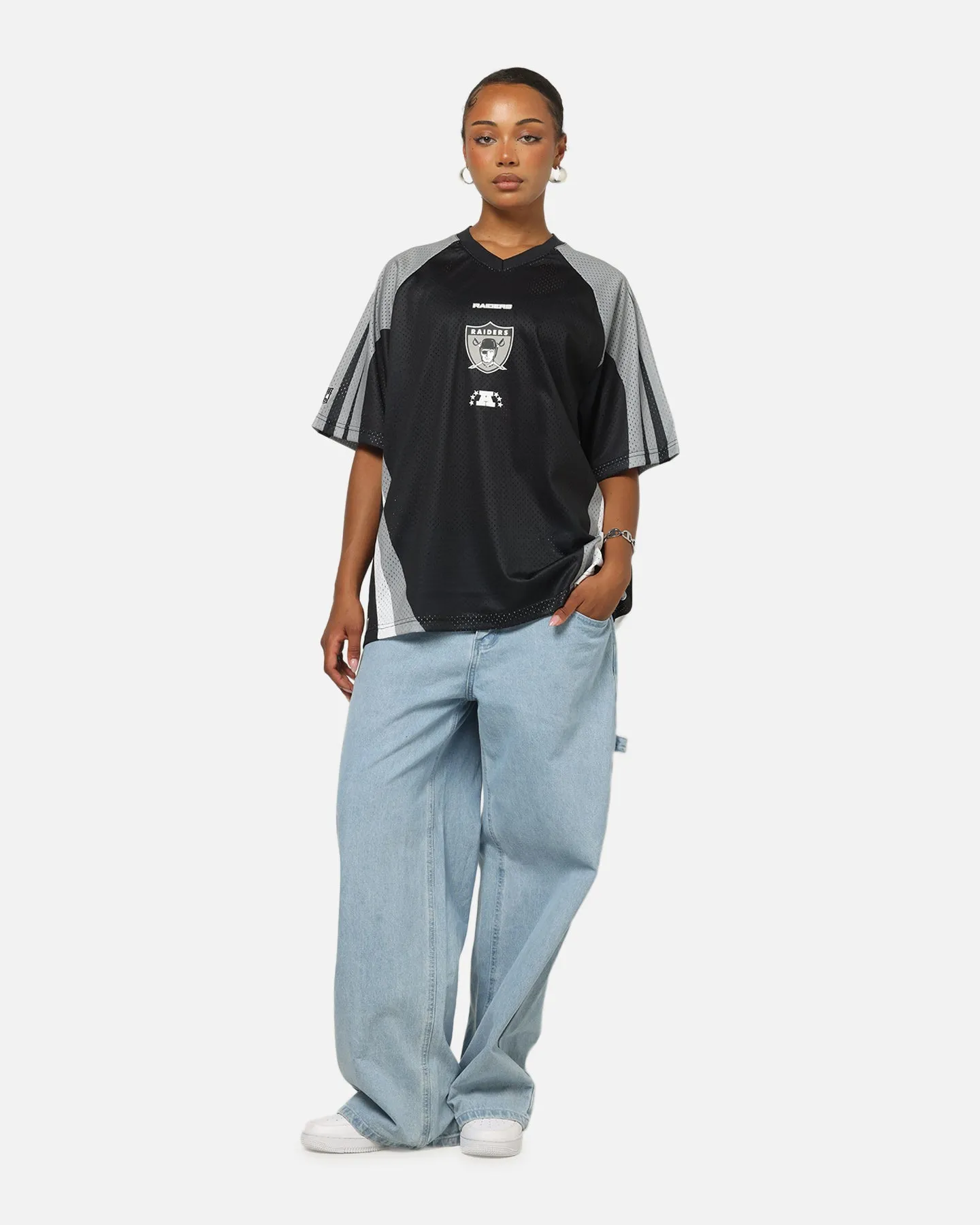 Mitchell & Ness Las Vegas Raiders Warehouse Rave Jersey Black/Grey/White sold by Culture Kings product image thumbnail 3