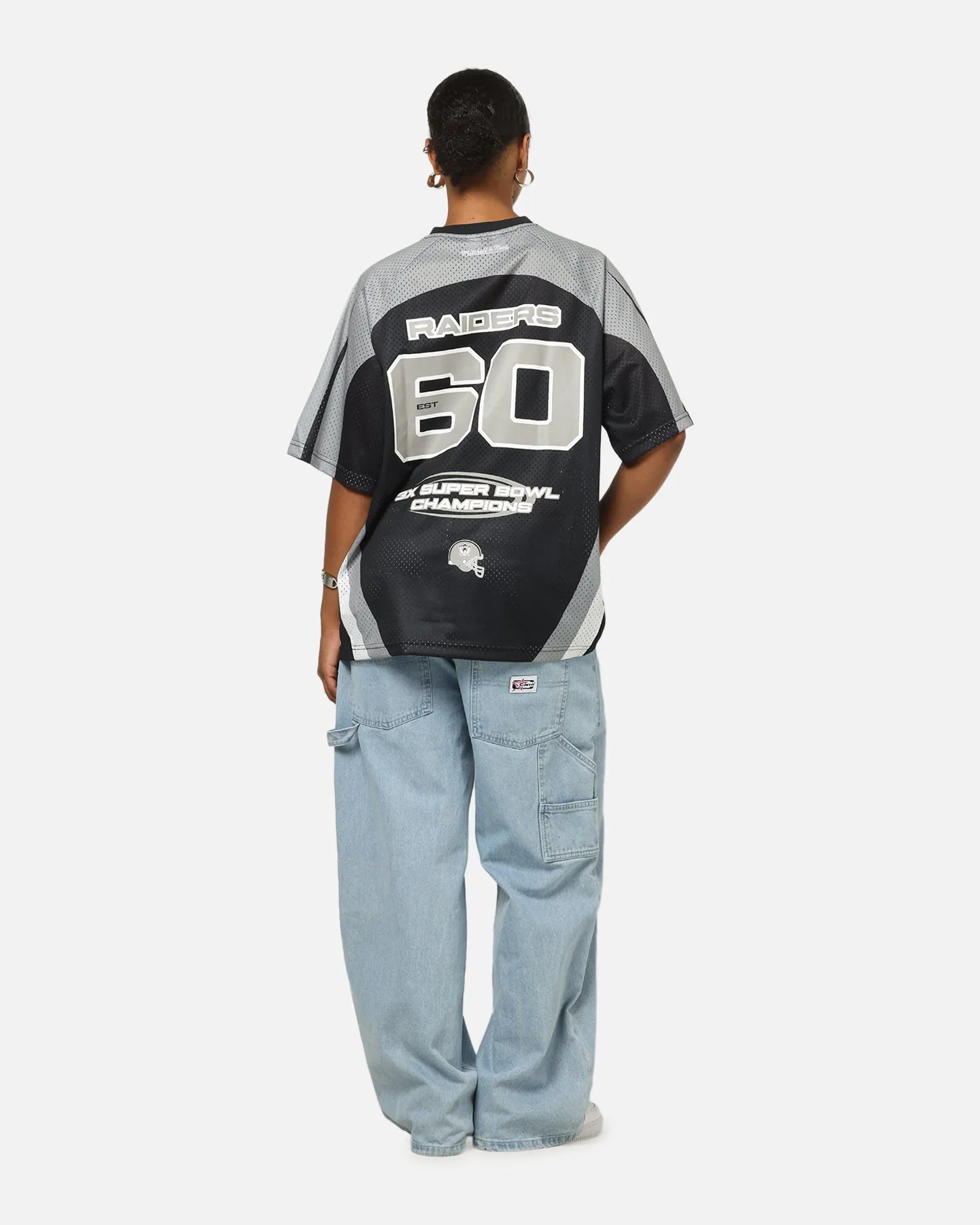 Mitchell & Ness Las Vegas Raiders Warehouse Rave Jersey Black/Grey/White sold by Culture Kings product image thumbnail 4