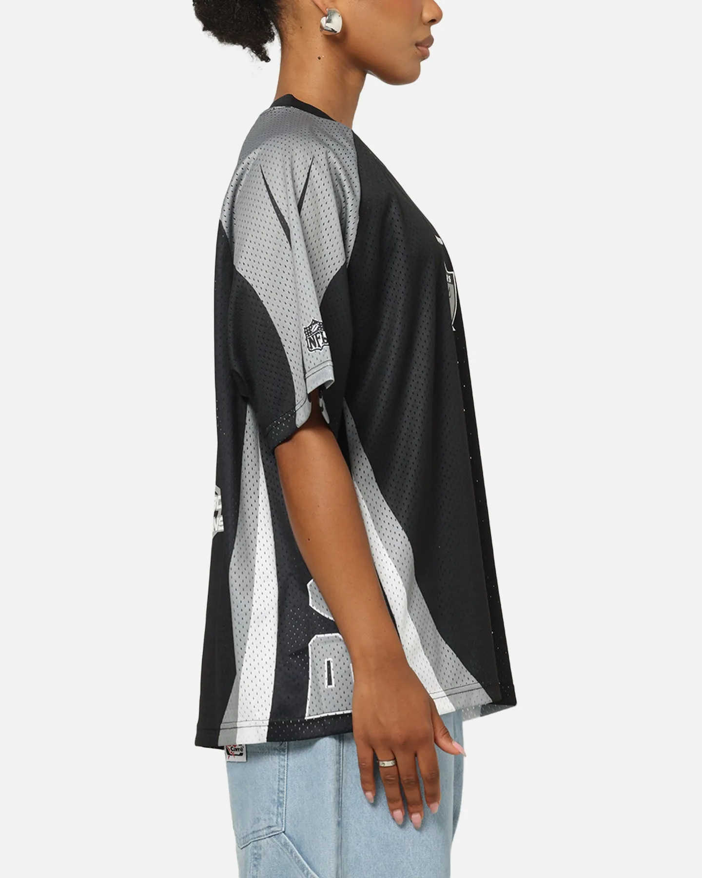 Mitchell & Ness Las Vegas Raiders Warehouse Rave Jersey Black/Grey/White sold by Culture Kings product image thumbnail 5