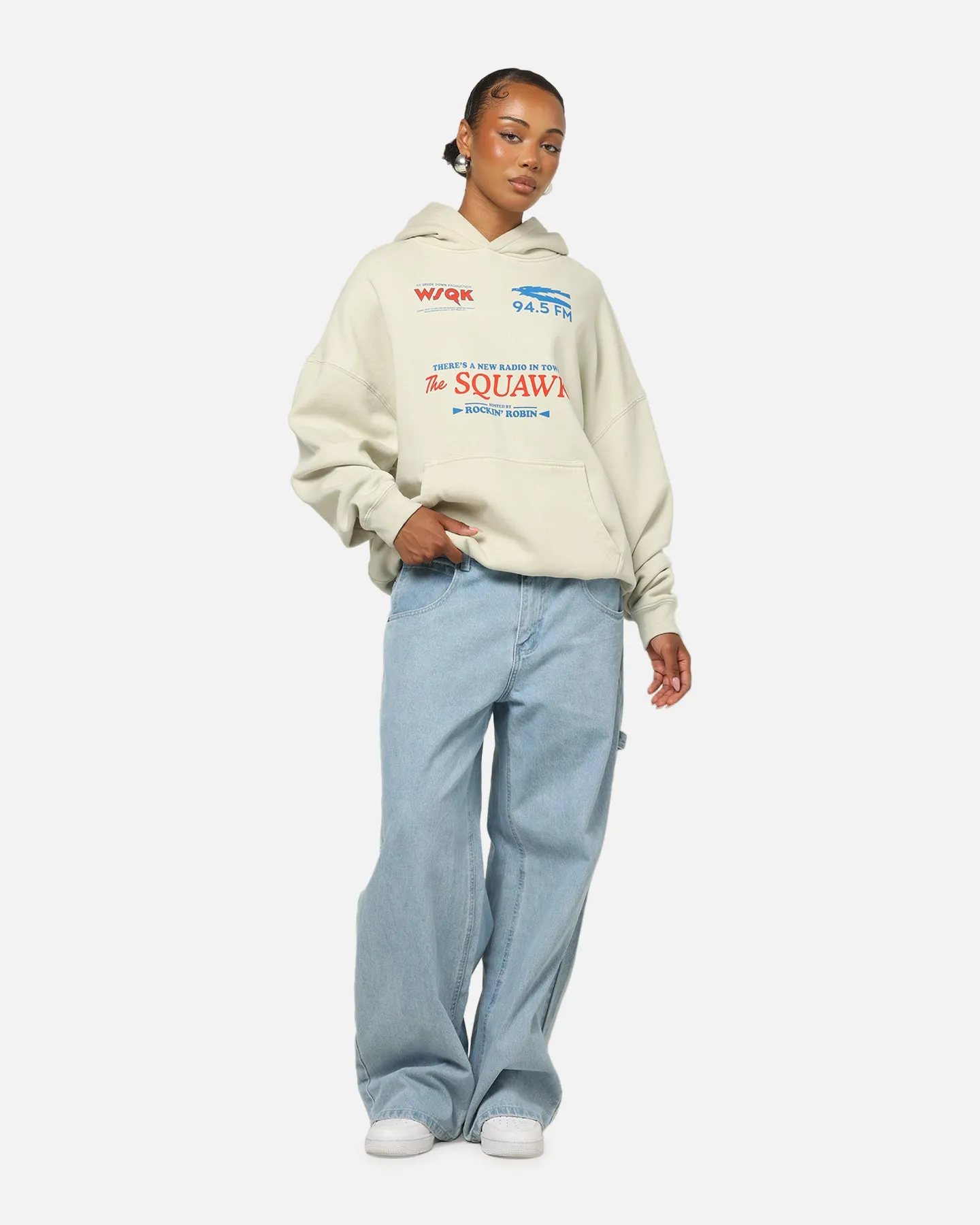 73Studio X Stranger Things WSQK Premium Hoodie Grey sold by Culture Kings product image thumbnail 5