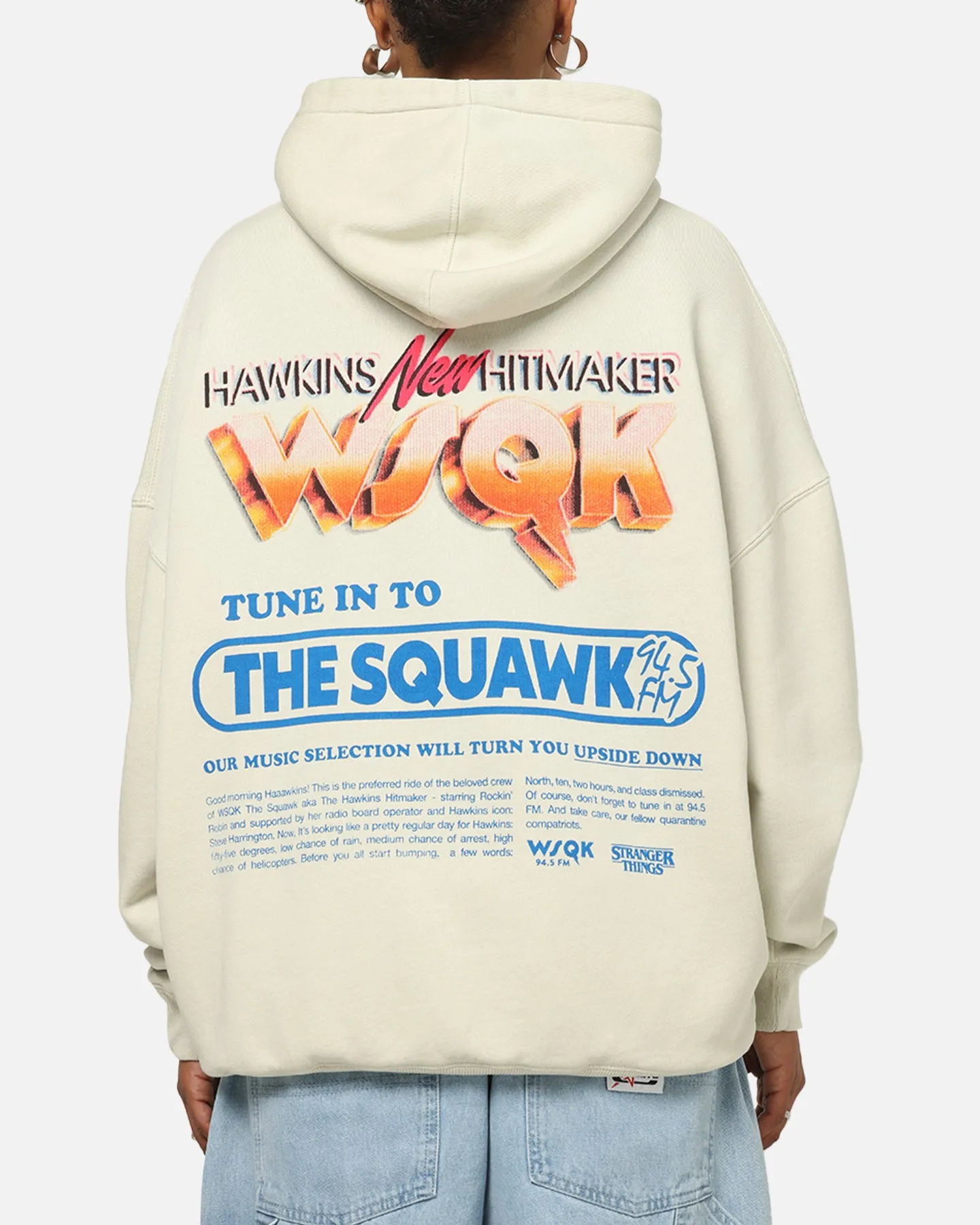 73Studio X Stranger Things WSQK Premium Hoodie Grey sold by Culture Kings product image thumbnail 2