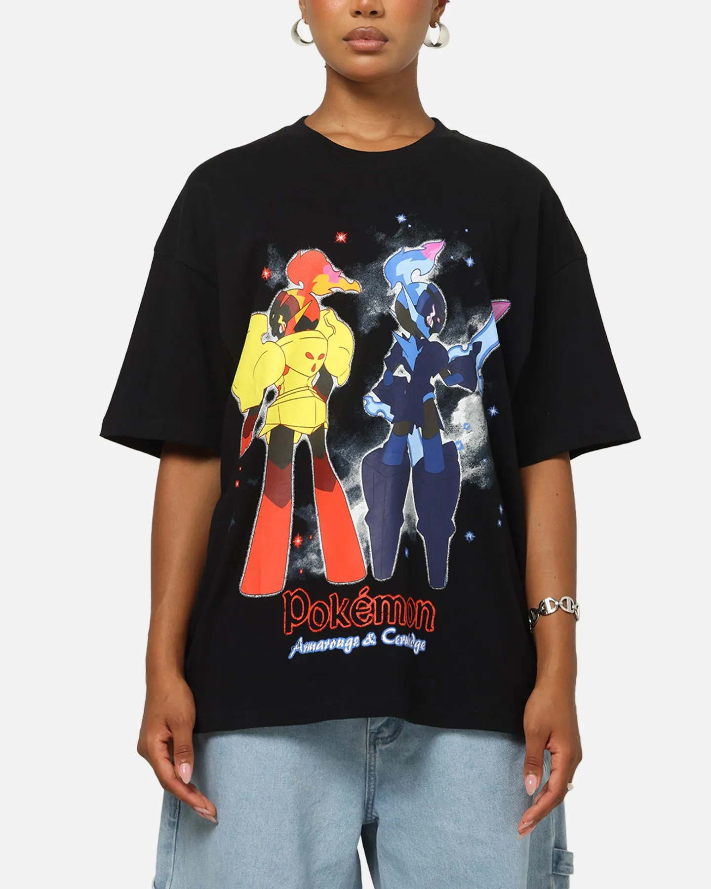 The Pokémon Collection By 73Studio Armarouge And Ceruledge T-Shirt Black sold by Culture Kings